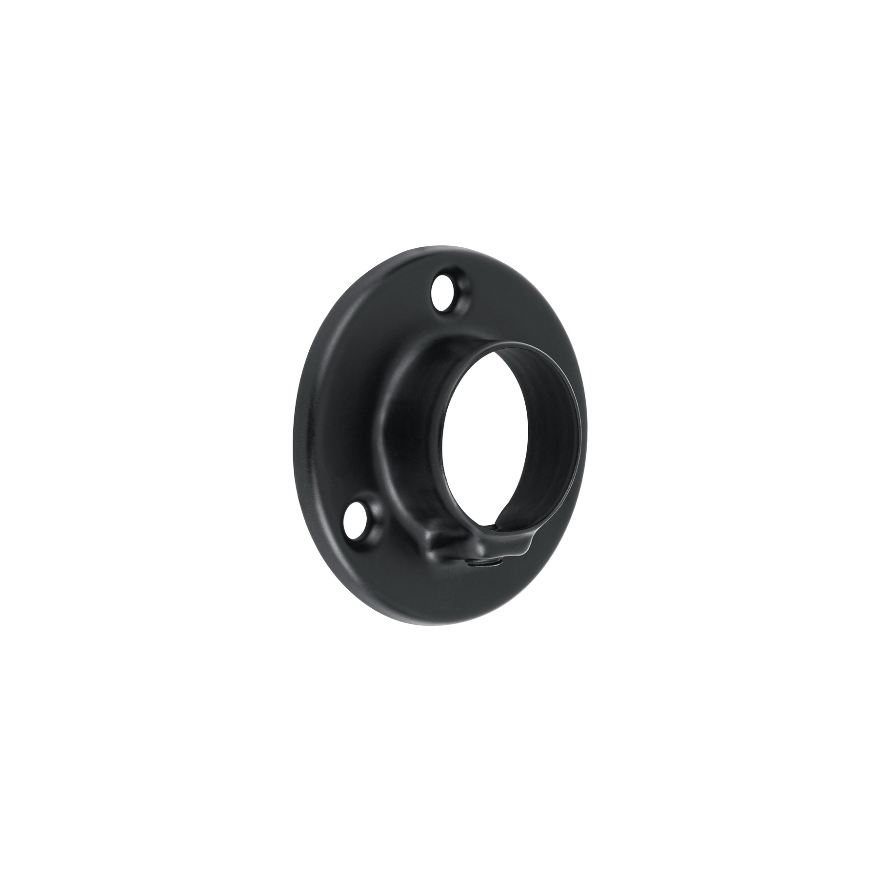 Brida negra para tubo redondo de closet, HERMEX