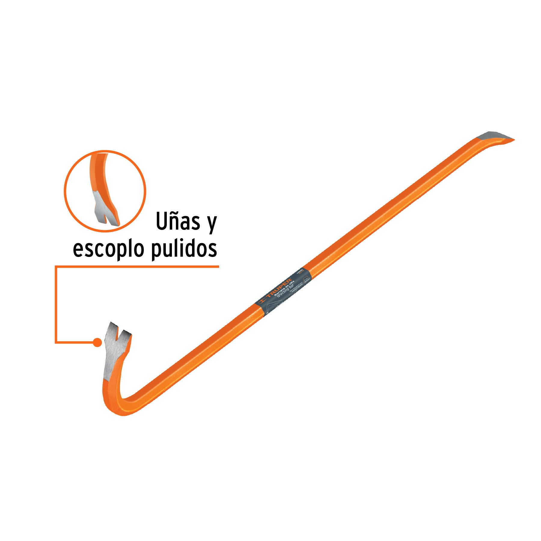 Barreta de uña de 3/4" x 75 cm, TRUPER