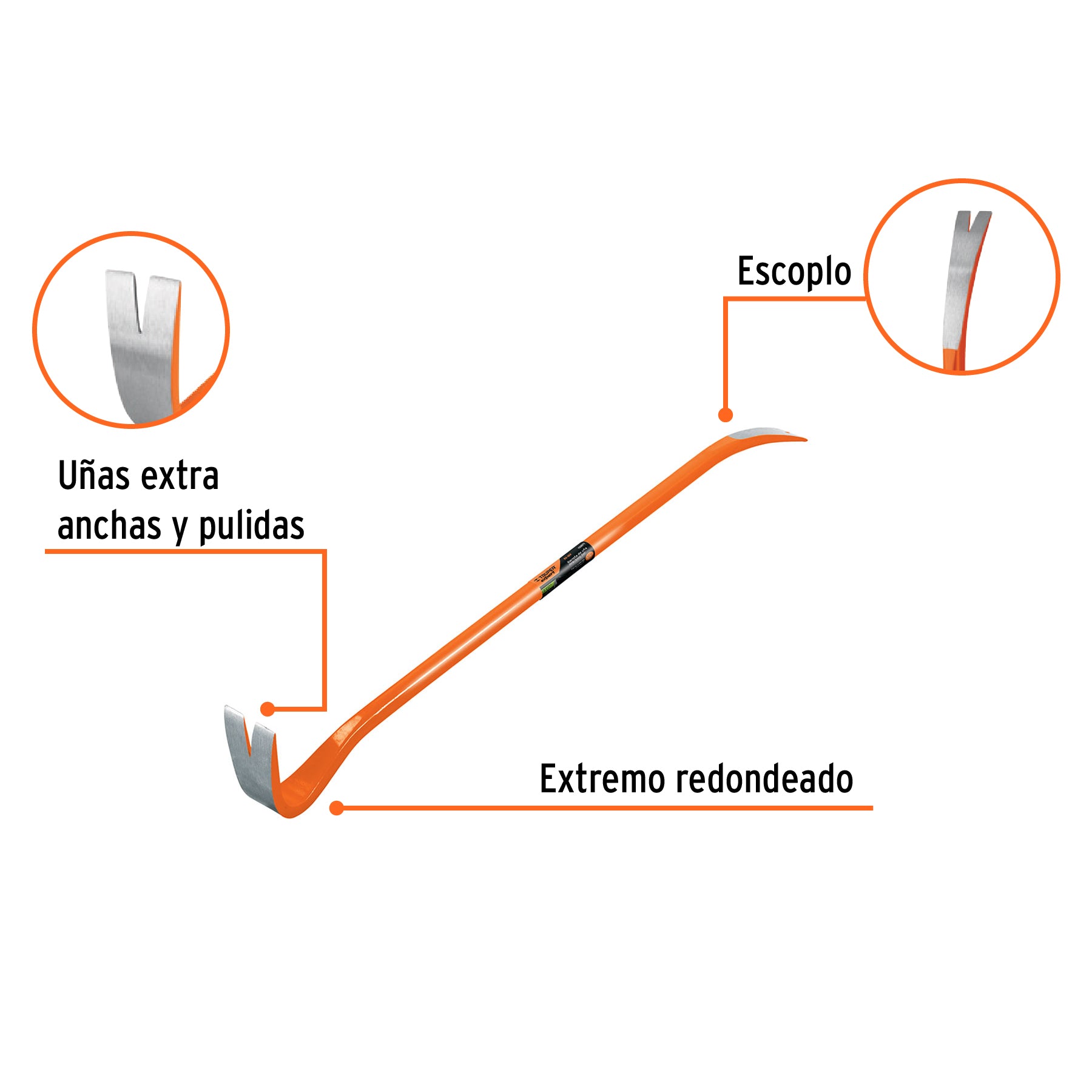 Barreta de uña de 7/8" x 90 cm, TRUPER EXPERT
