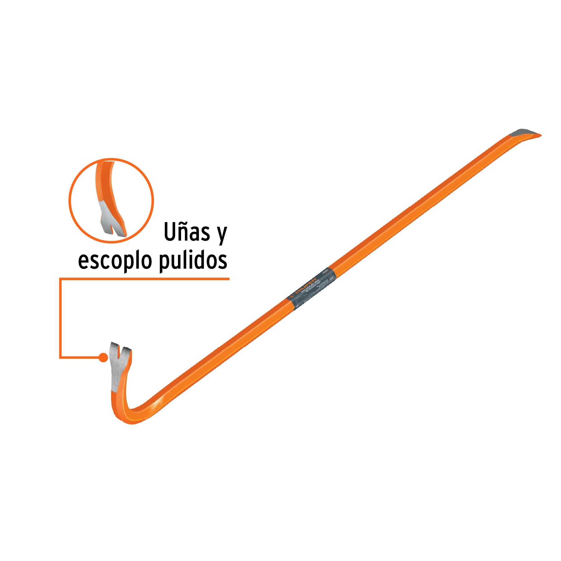 Barreta de uña de 3/4" x 90 cm, TRUPER