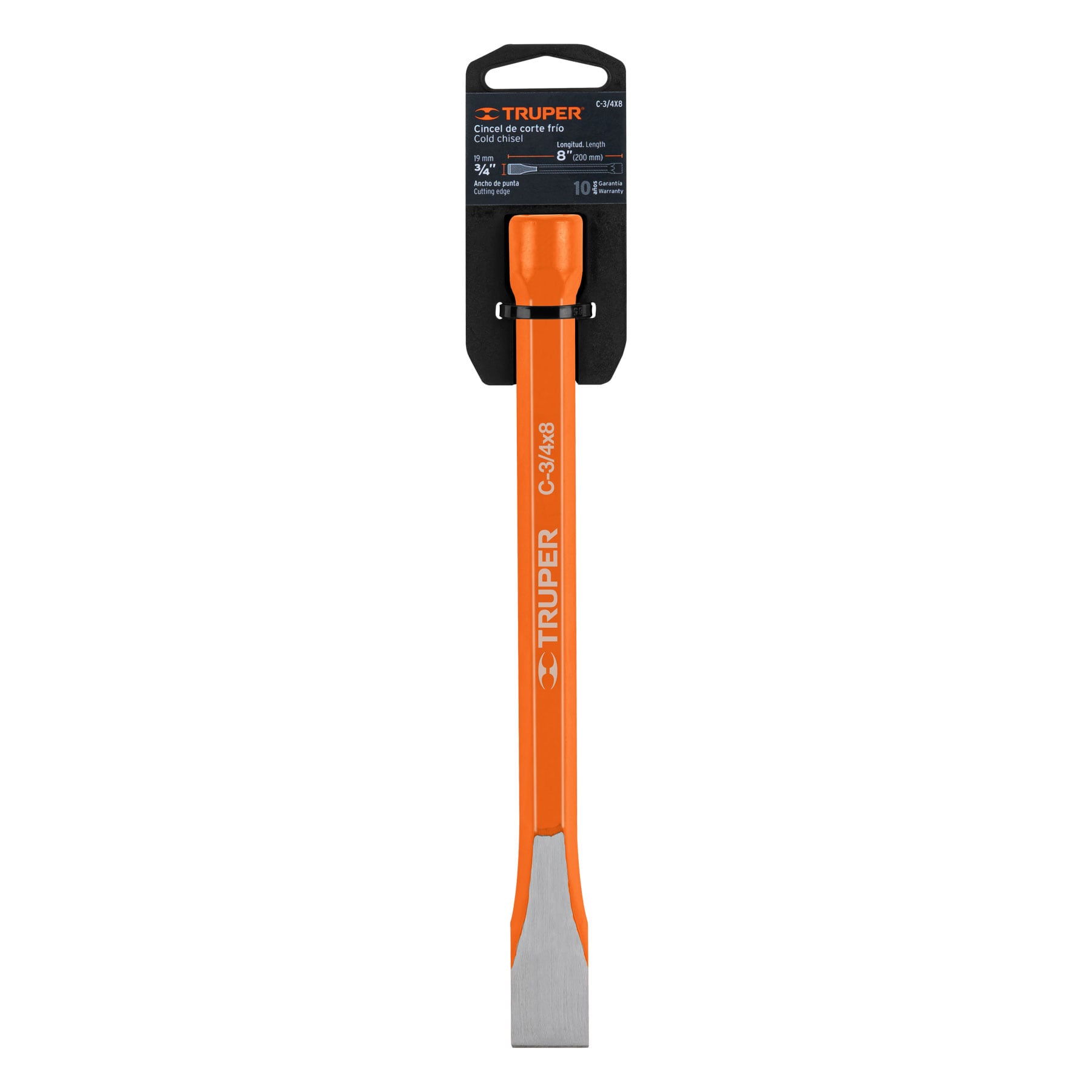 Cincel de corte frío de 3/4 X 8", TRUPER