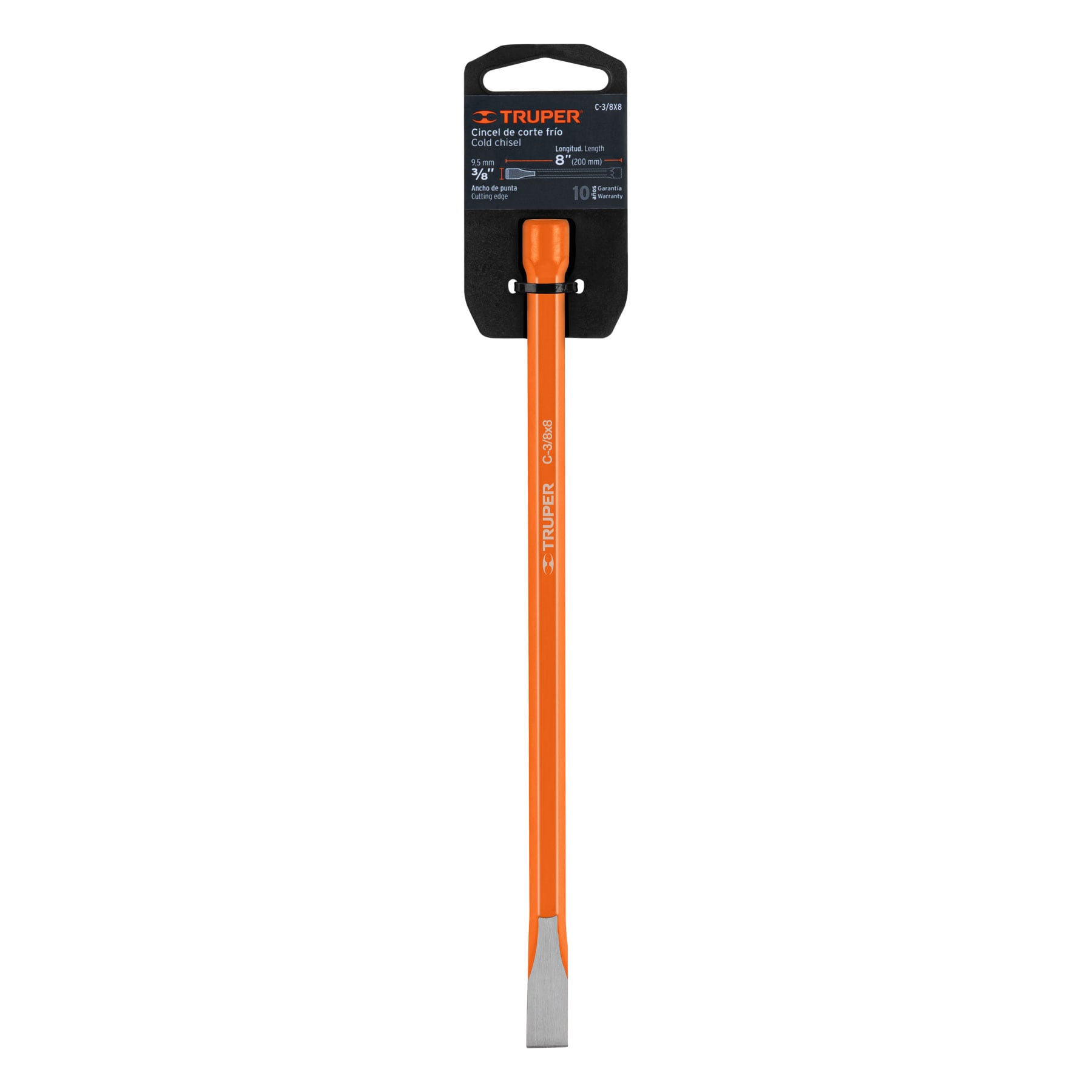 Cincel de corte frío de 3/8 X 8", TRUPER