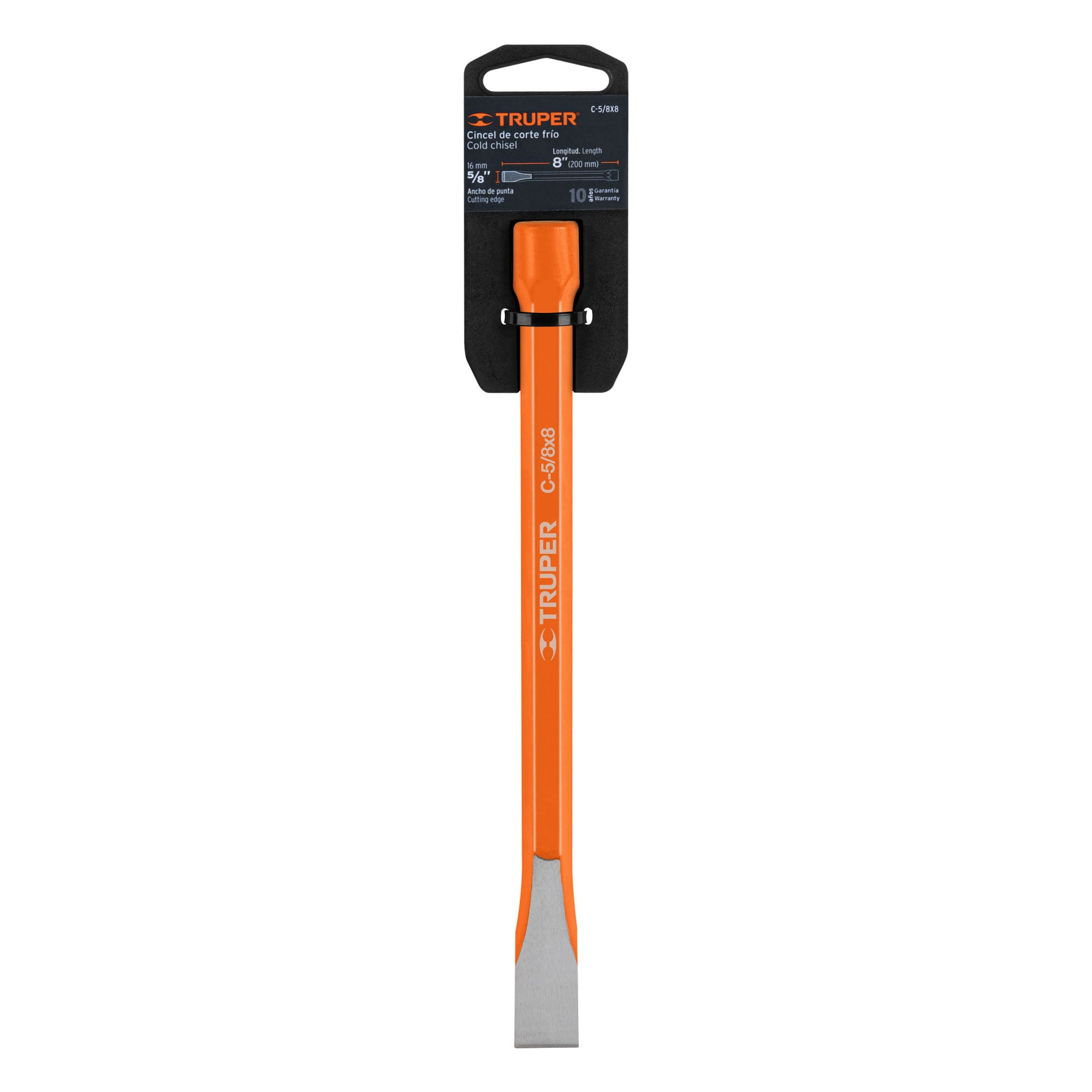 Cincel de corte frío de 5/8 X 8", TRUPER