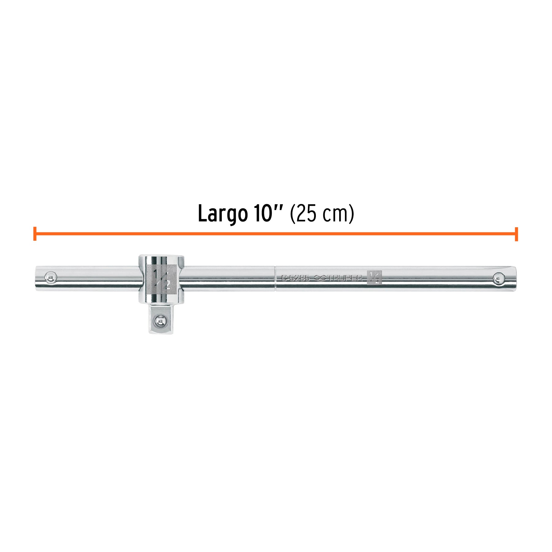 Barra corrediza para dados cuadro 1/2", TRUPER