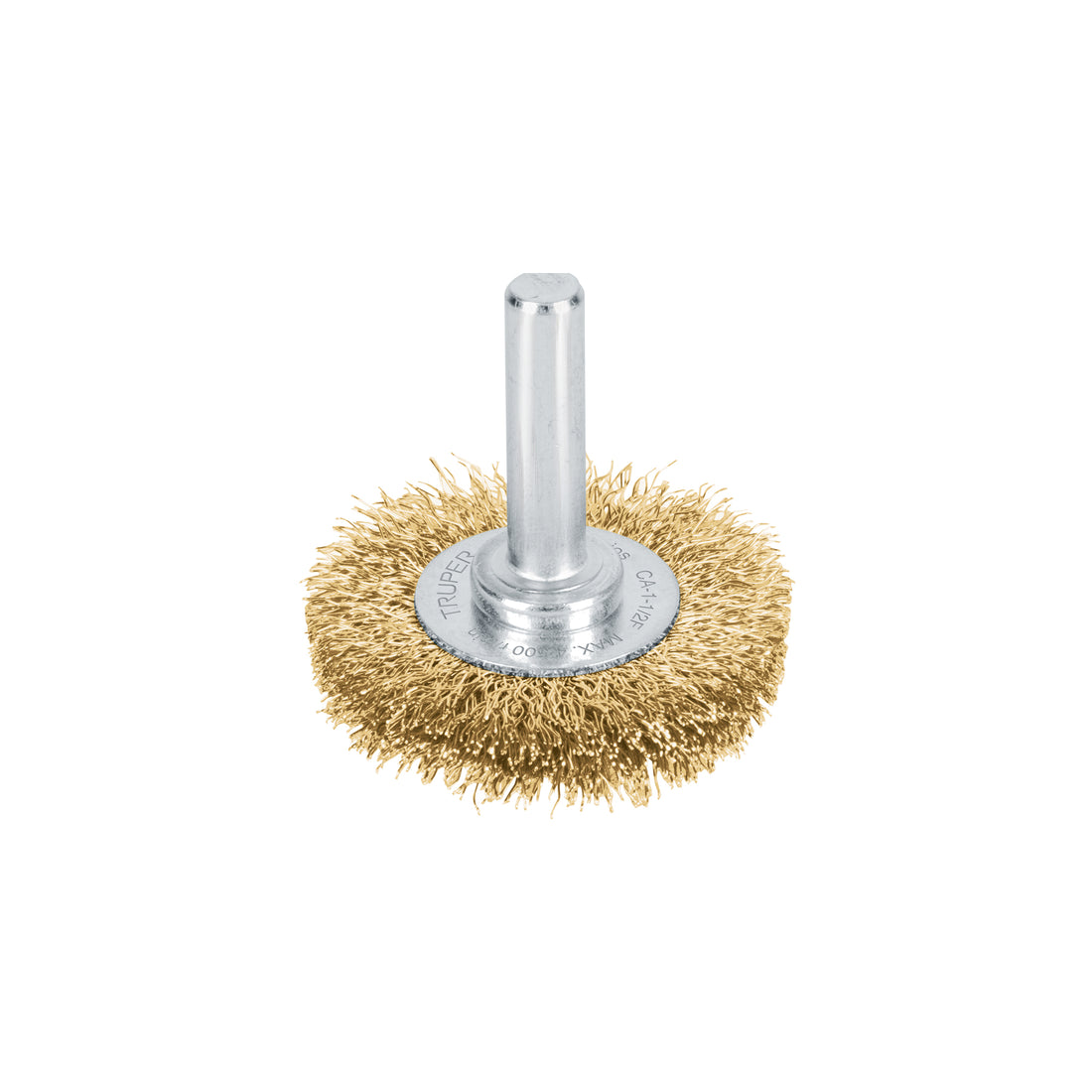 Carda circular 1-1/2" alambre fino para taladro, TRUPER
