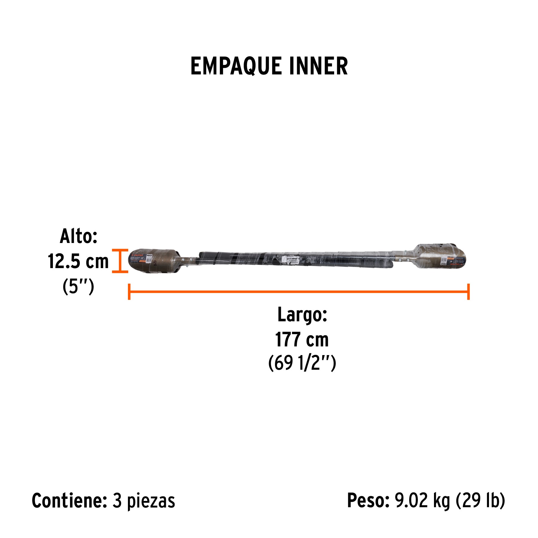 Cavador mangos de acero 45", TRUPER - Empaque