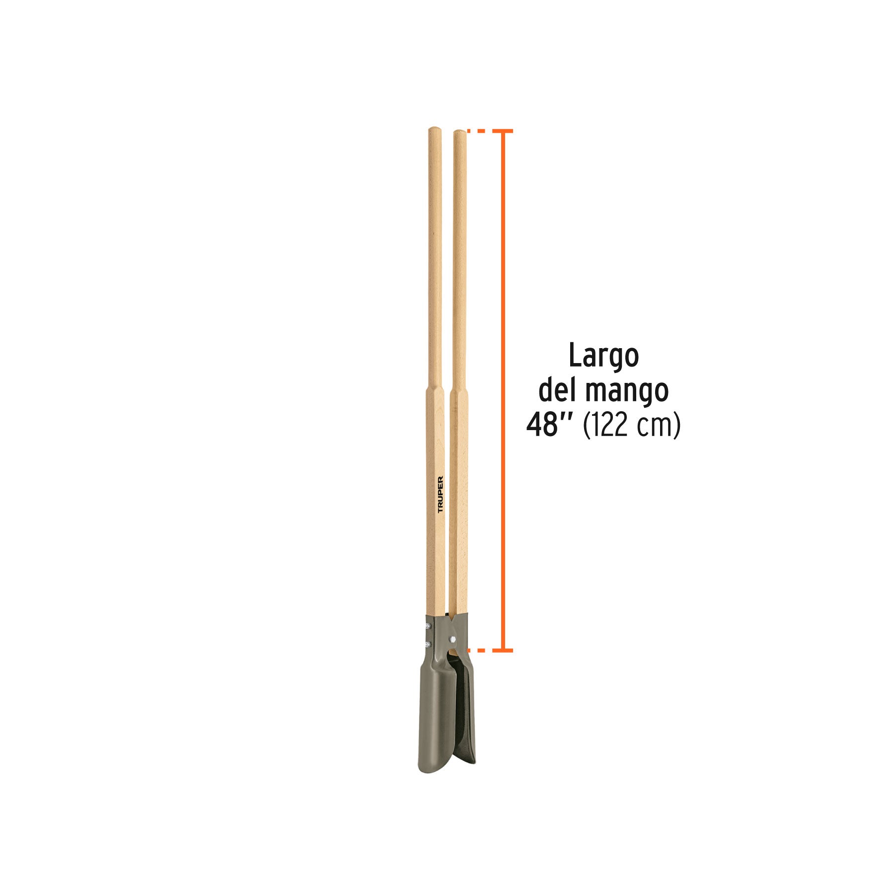 Cavador mangos de madera 48", TRUPER