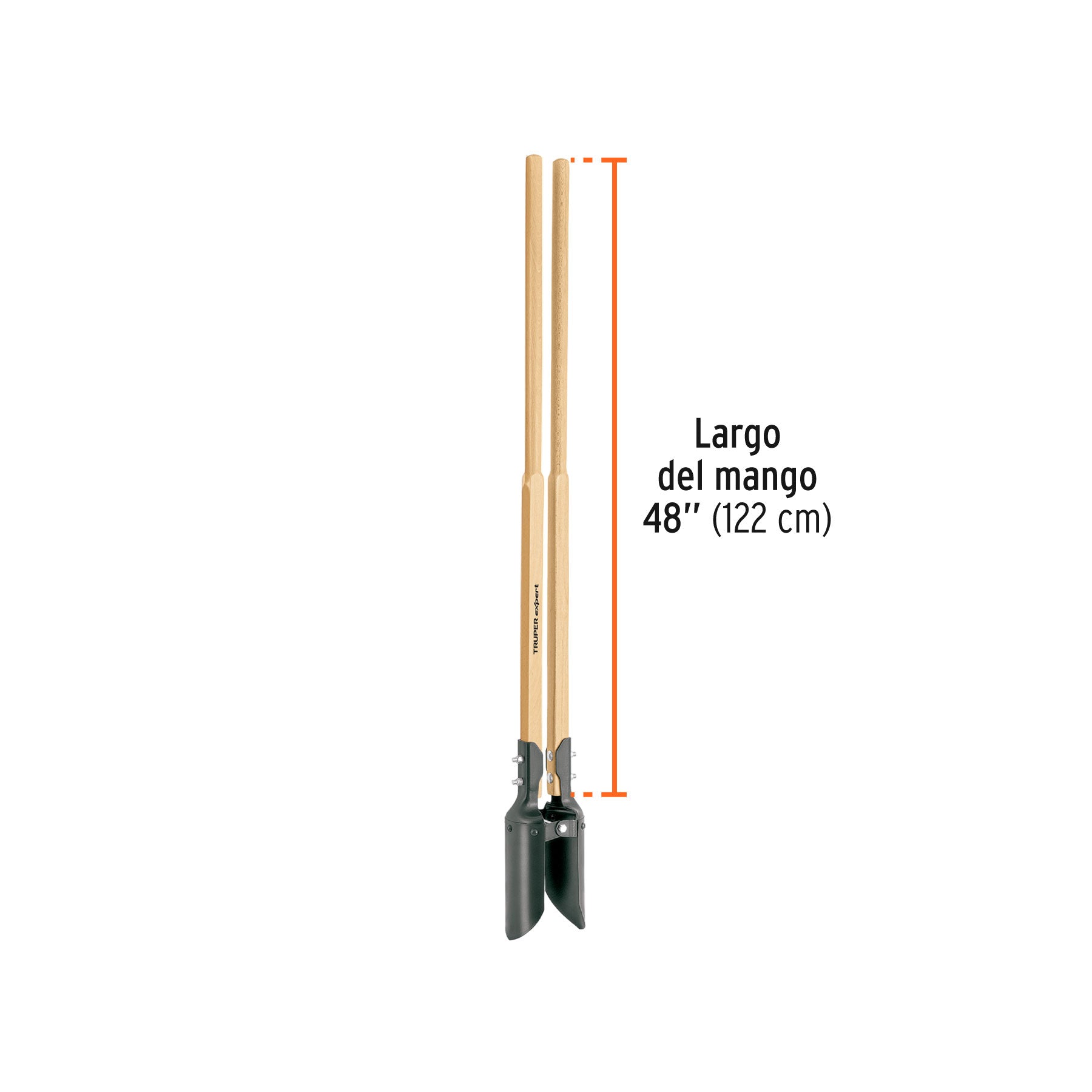 Cavador mangos de madera 48", TRUPER EXPERT