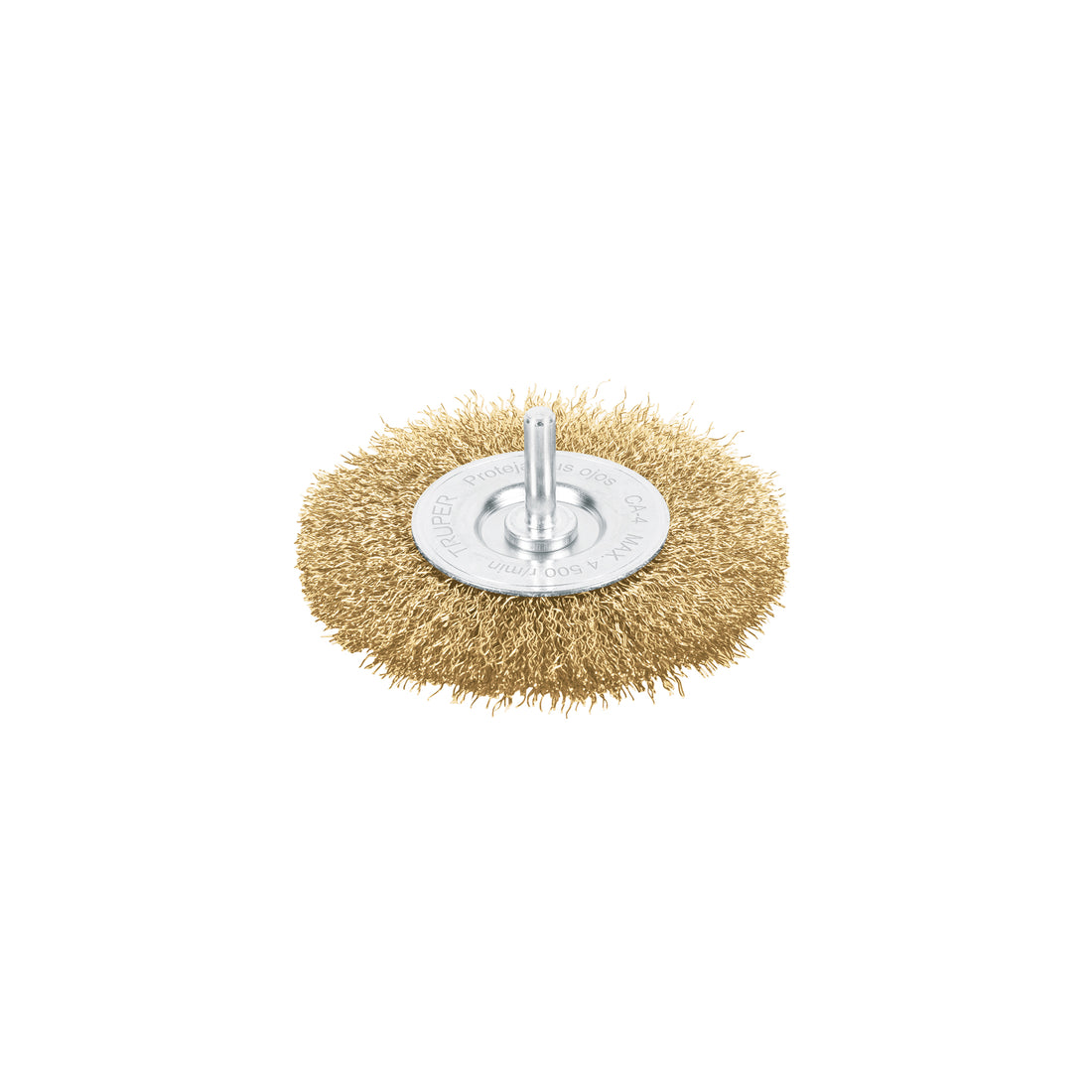 Carda circular 4" alambre grueso para taladro, TRUPER