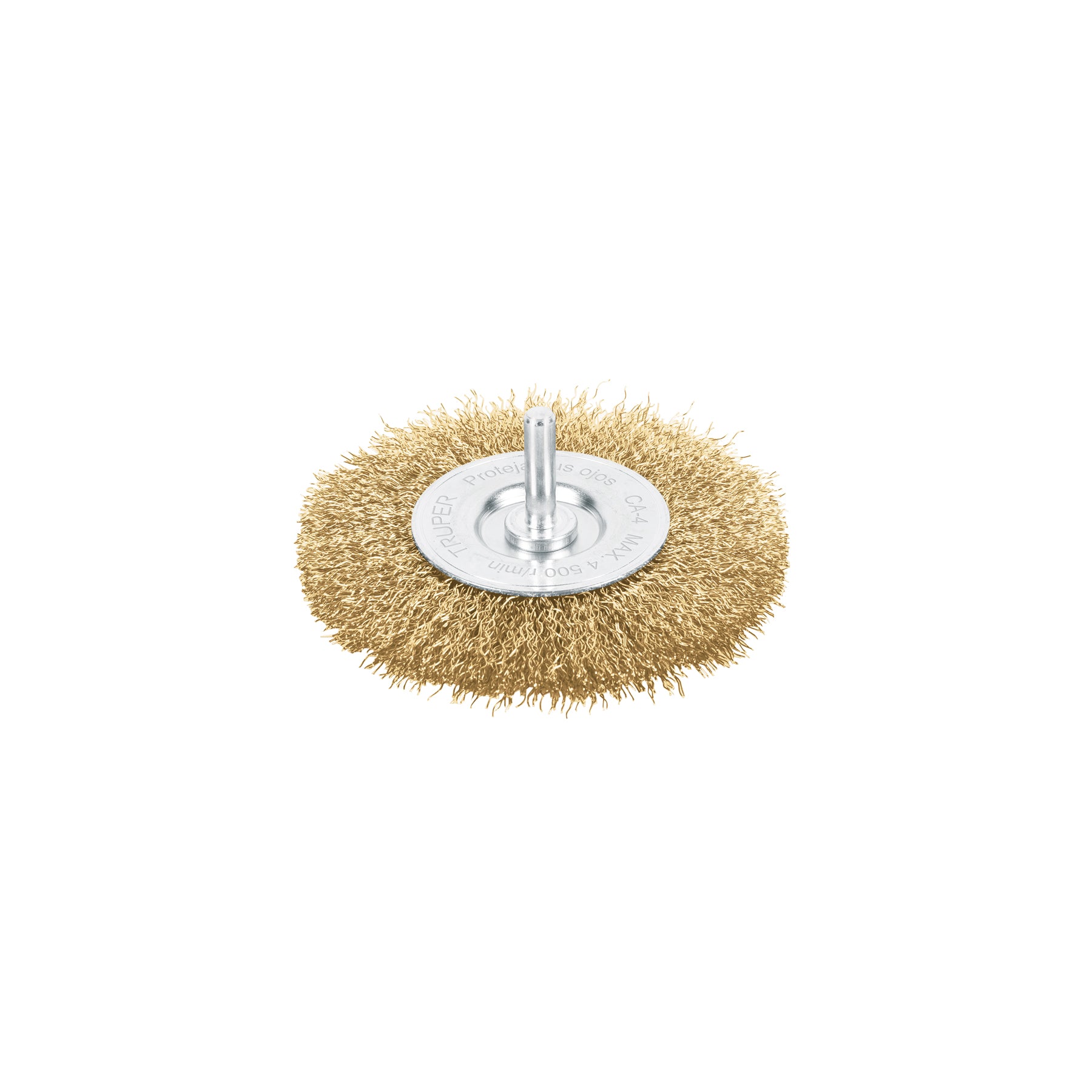 Carda circular 4" alambre grueso para taladro, TRUPER