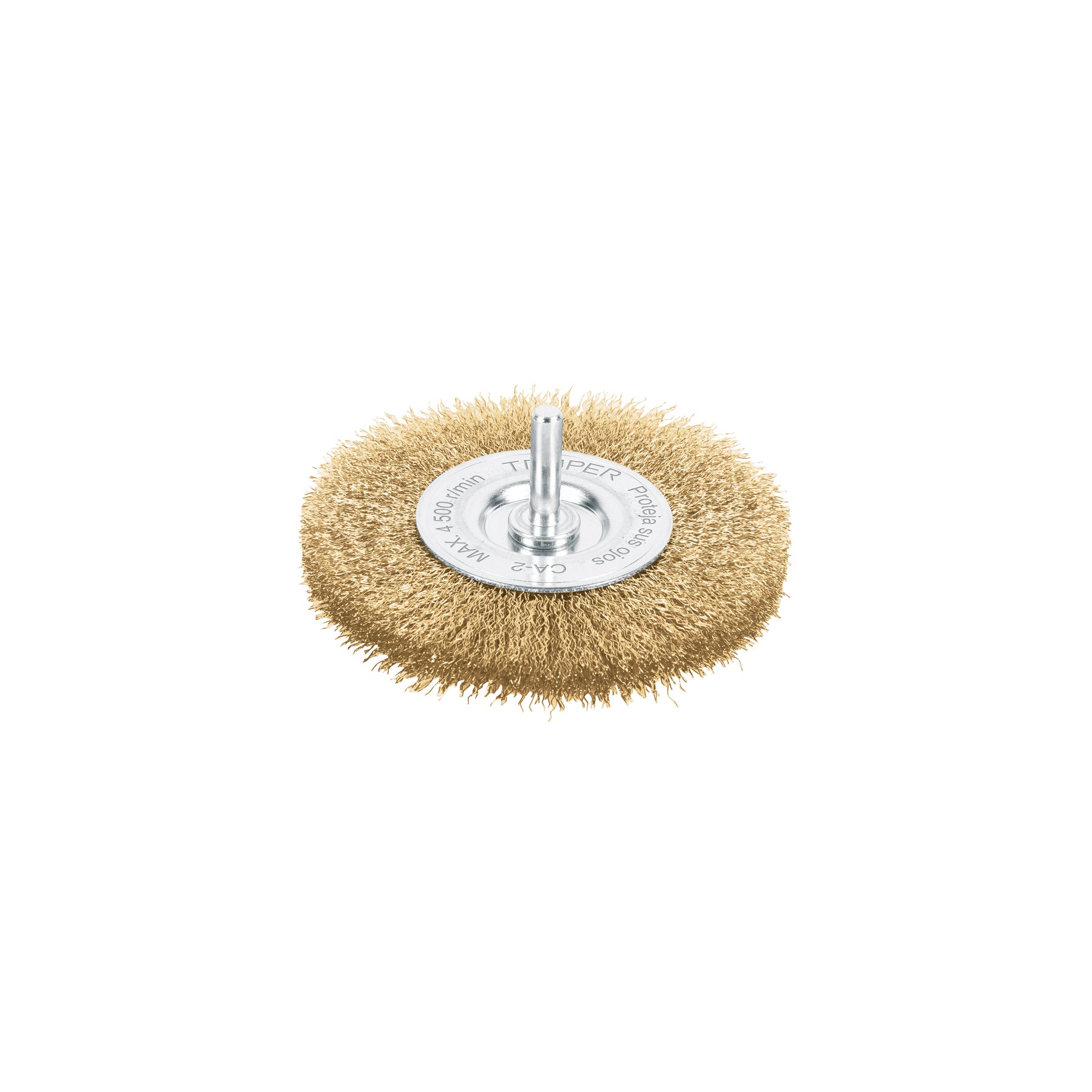 Carda circular 4" alambre fino para taladro, TRUPER