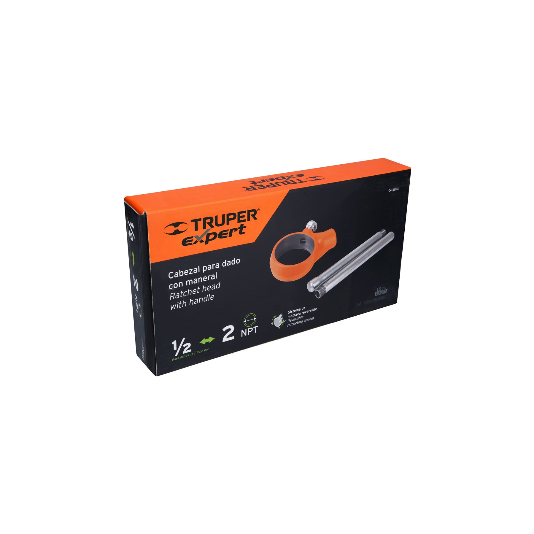 Cabezal para dados T-852X, con maneral, TRUPER EXPERT
