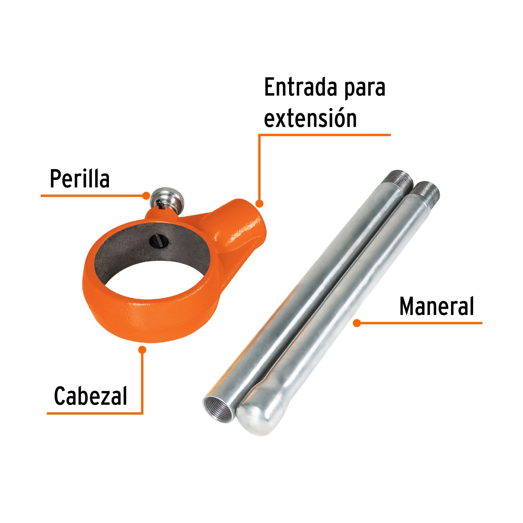 Cabezal para dados T-852X, con maneral, TRUPER EXPERT