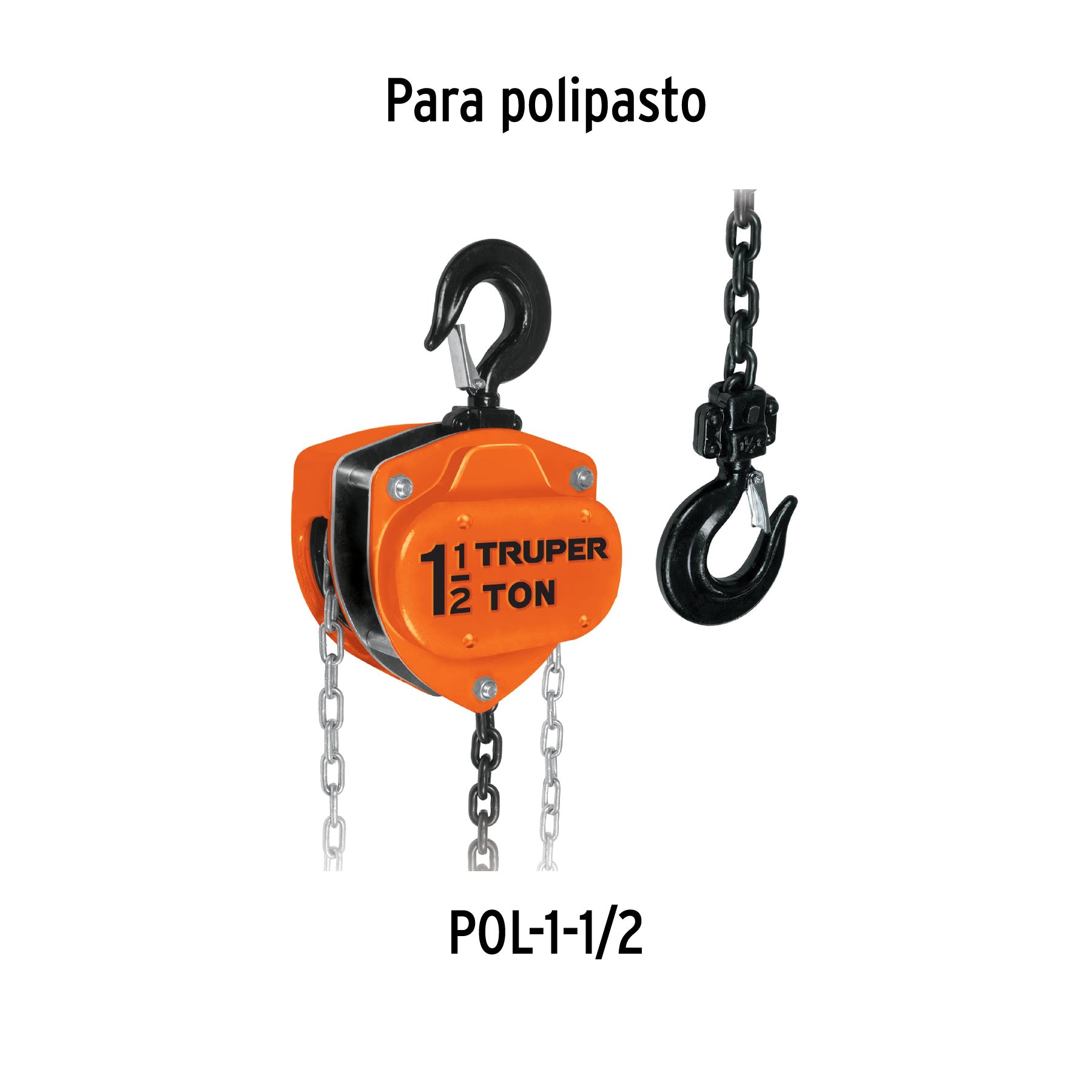 Cadena para polipasto POL-1-1/2, TRUPER