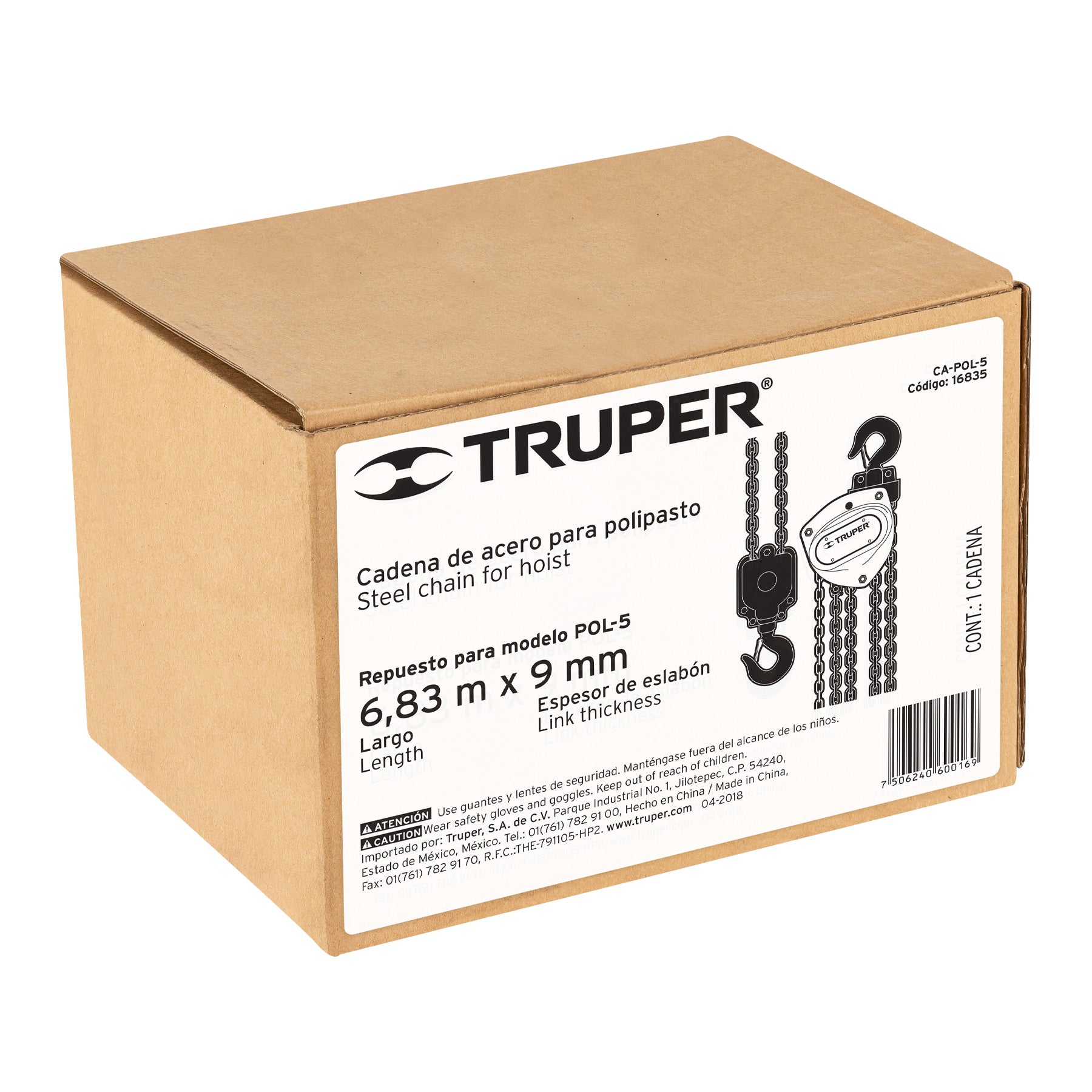 Cadena para polipasto POL-5, TRUPER