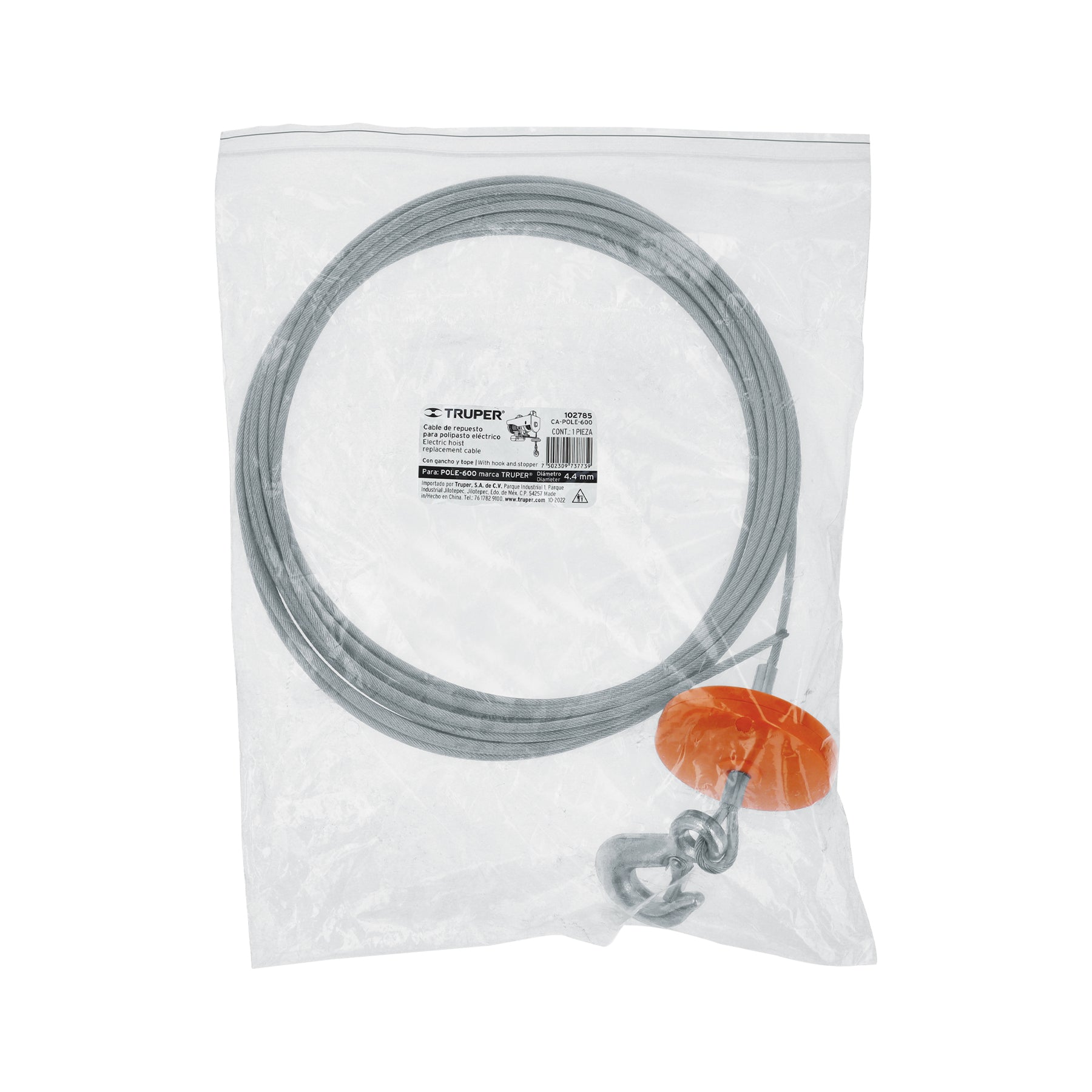 Cable de repuesto para polipasto eléctrico POLE-600, TRUPER
