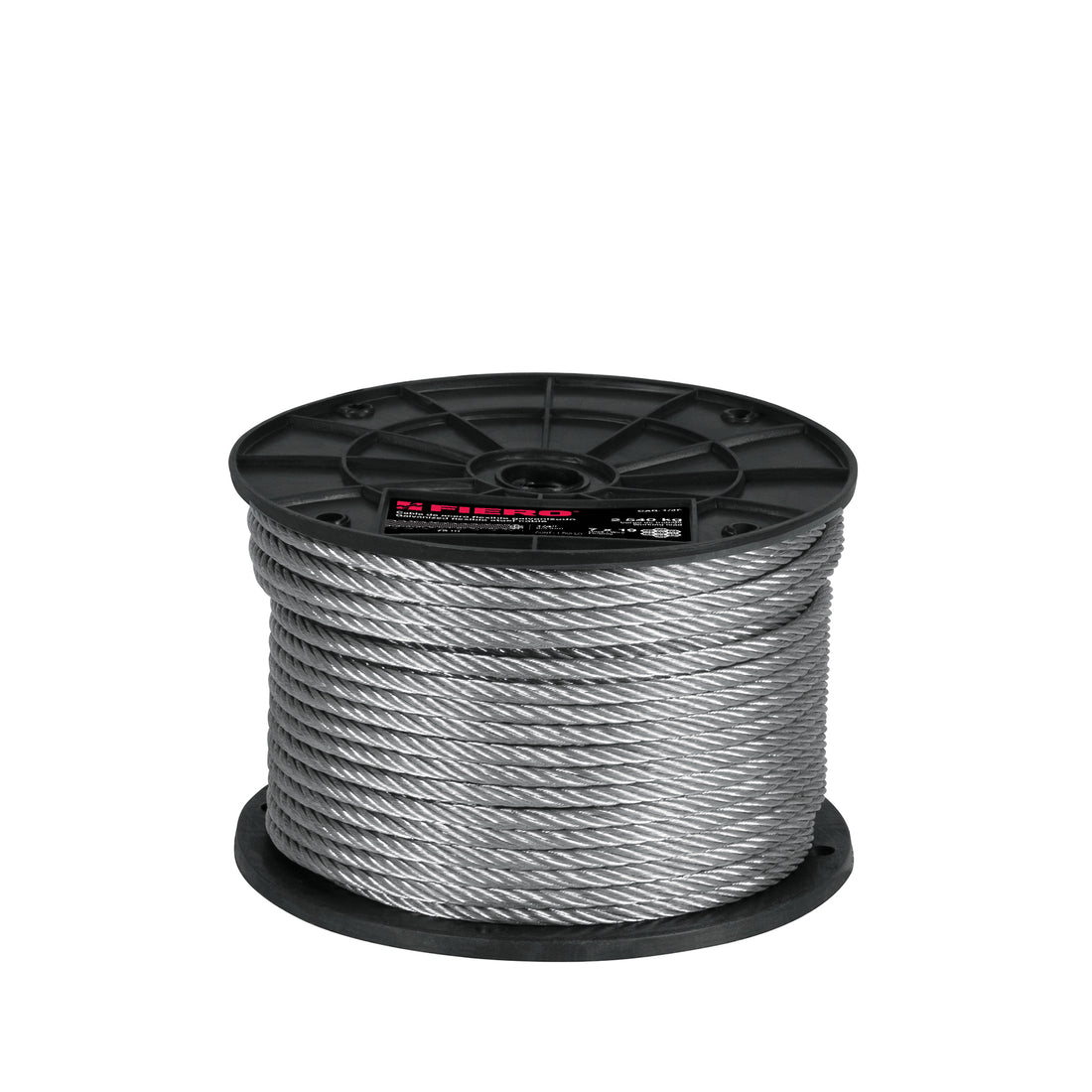 Metro de cable flexible 1/4" de acero 7x19 hilos, 75 m
