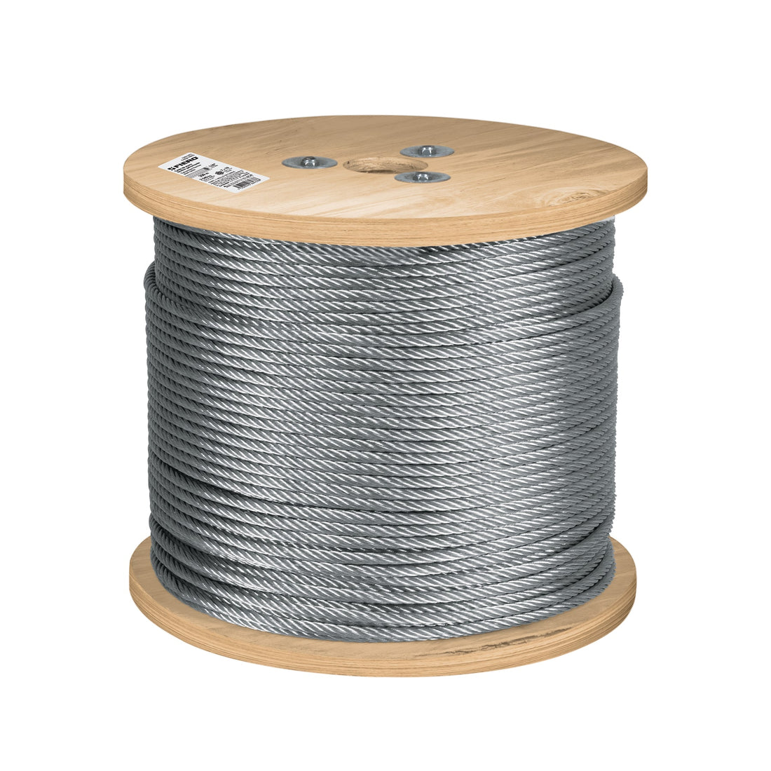Metro de cable flexible 1/4" de acero 7x19 hilos, 300 m