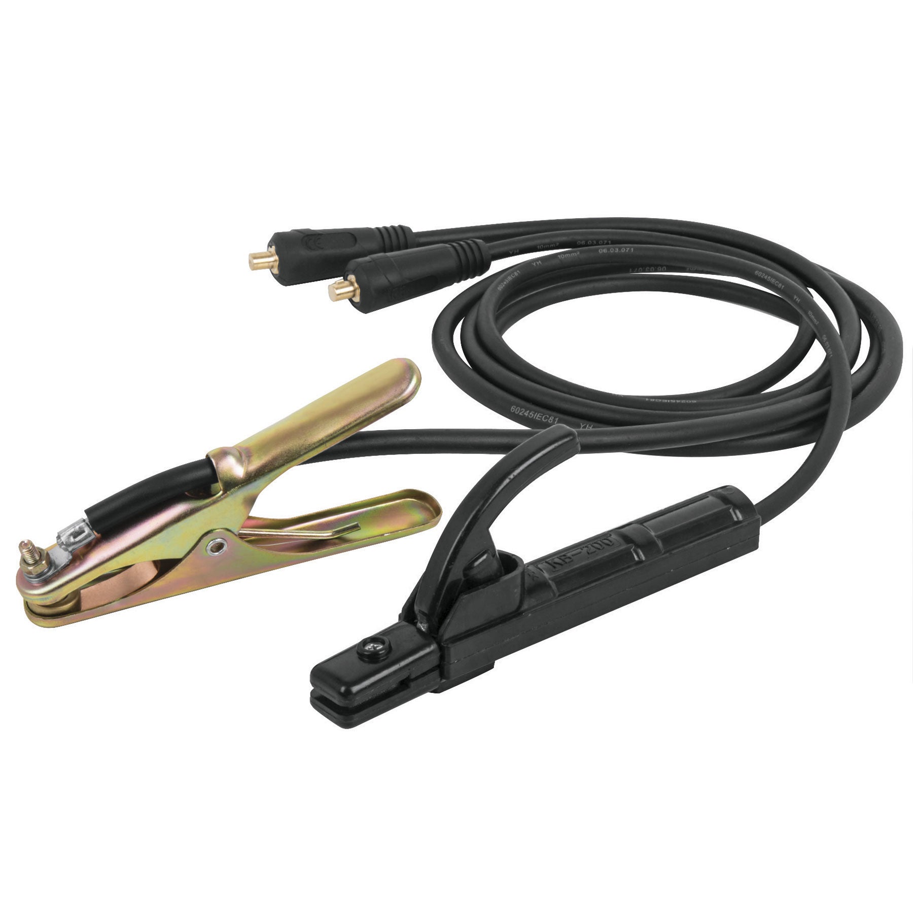 Cables portaelectrodo y pinza de tierra 200A, 3/8", EXPERT