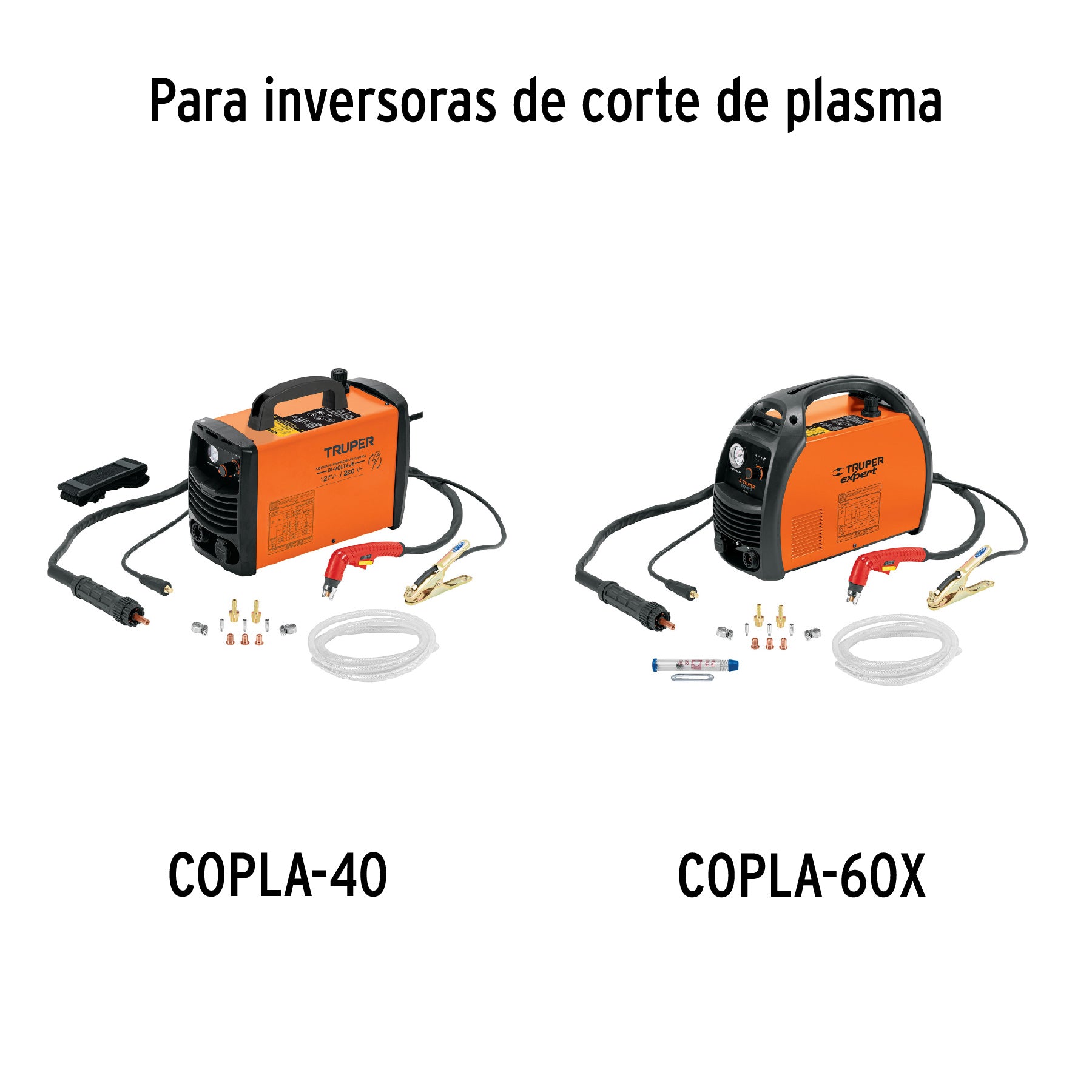 Pinza para tierra y cable para cortadoras de plasma, TRUPER