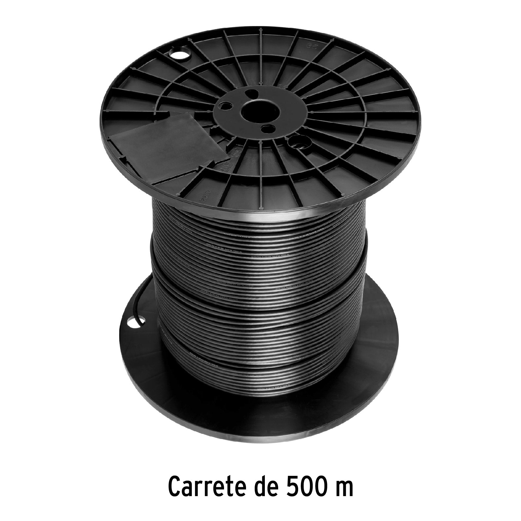 Metro de cable coaxial RG59 en carrete de 500 m, VOLTECK