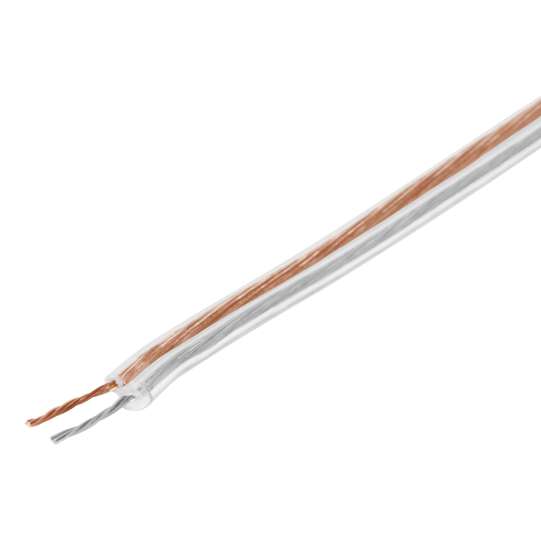 Rollo de 100 m cable polarizado transparente p/bocina 22 AWG