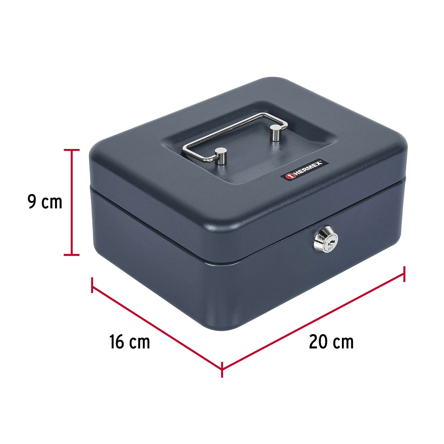 Caja para dinero, 20 cm, HERMEX