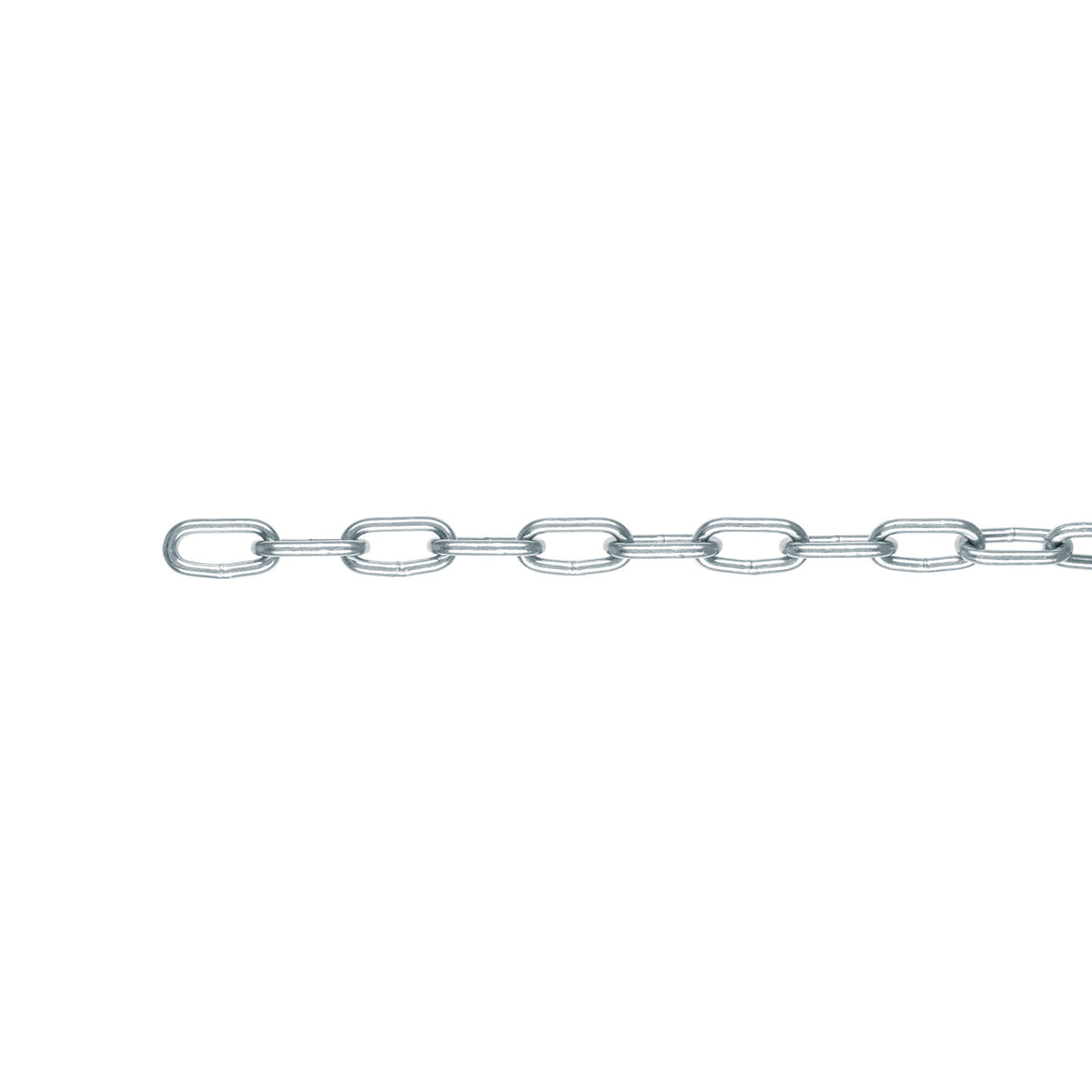 Metro de cadena galvanizada de 3/16", 65 m en cubeta, FIERO