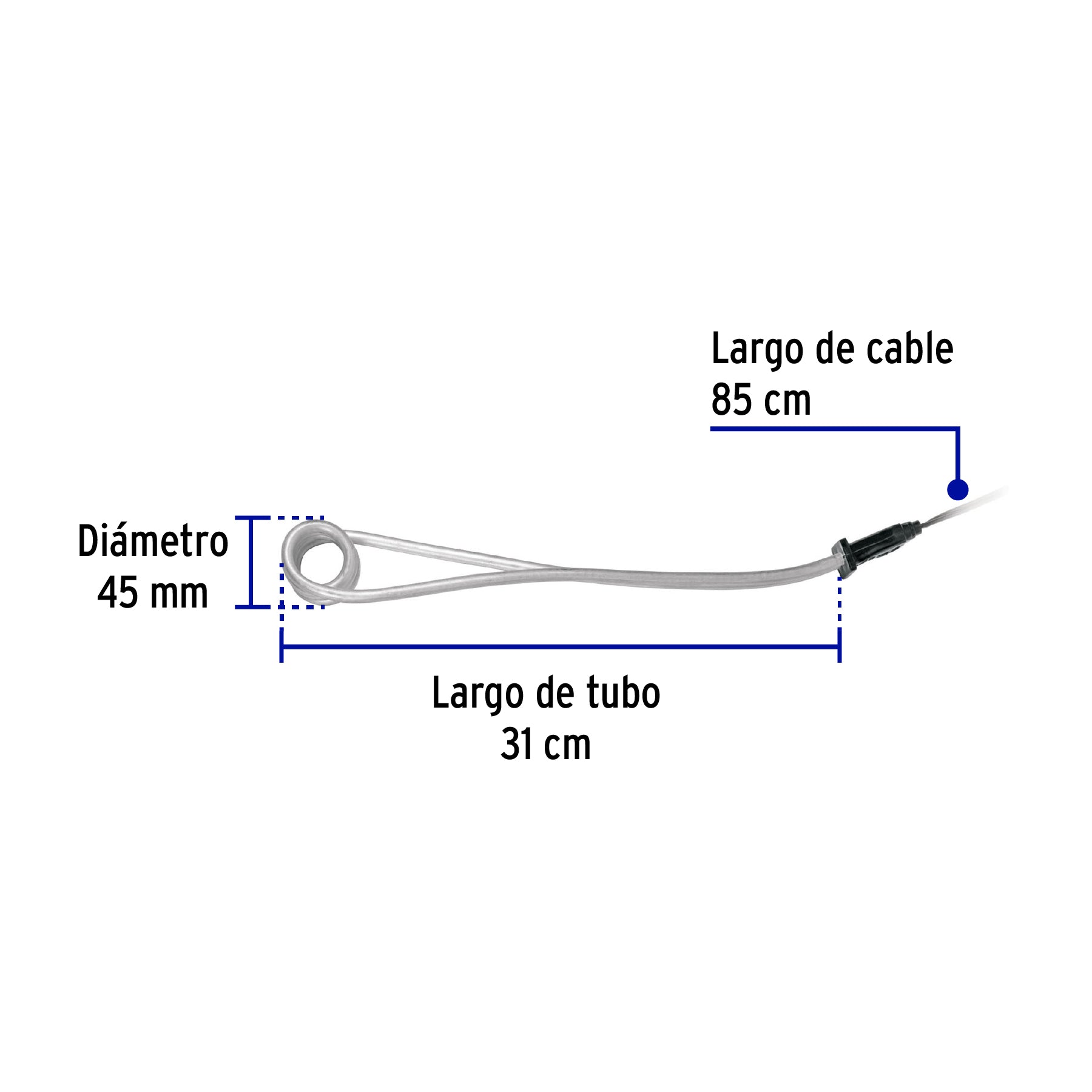 Calentador de inmersión para agua #10 (38 L), 1900W, VOLTECK