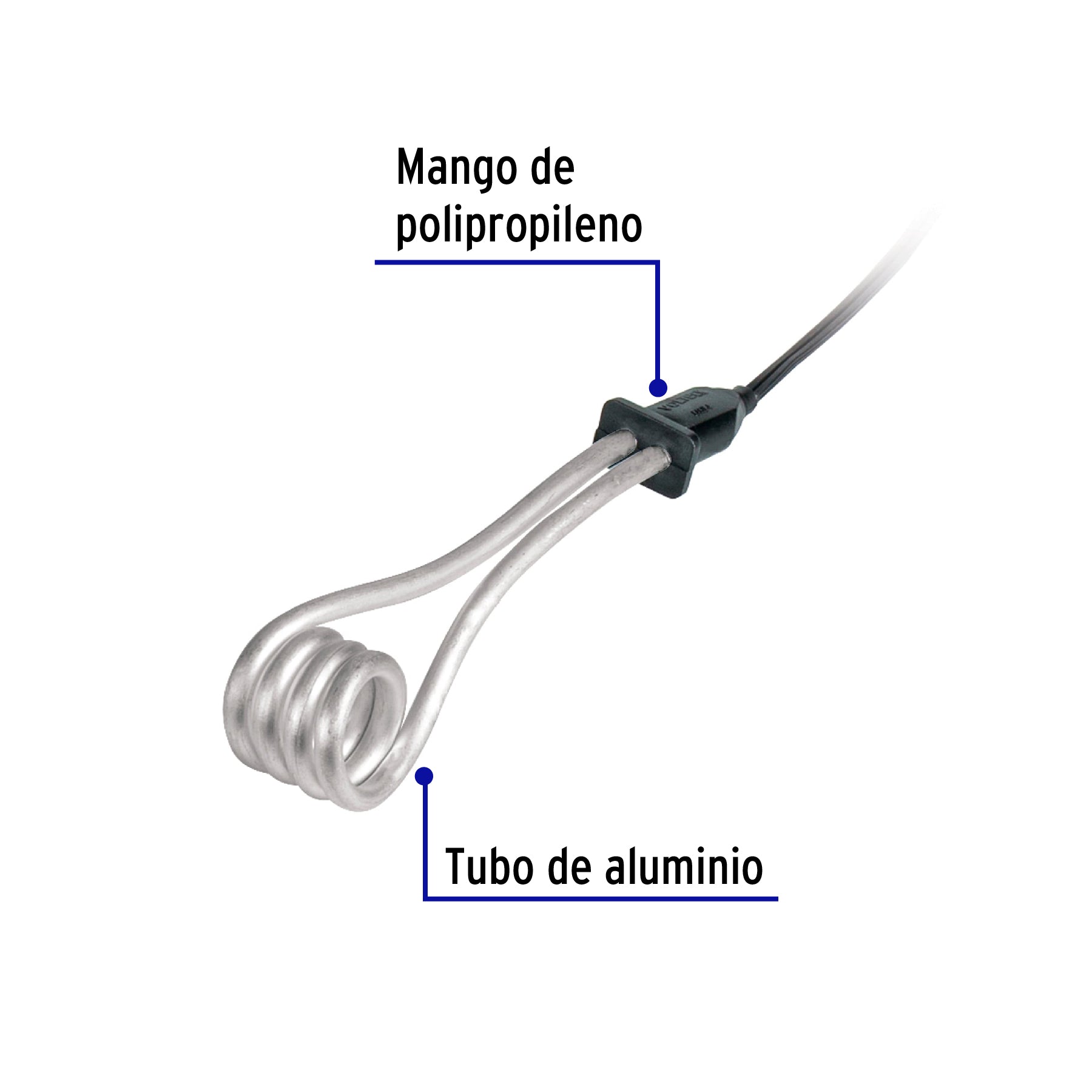 Calentador de inmersión para agua #4 (15 L), 750 W, VOLTECK