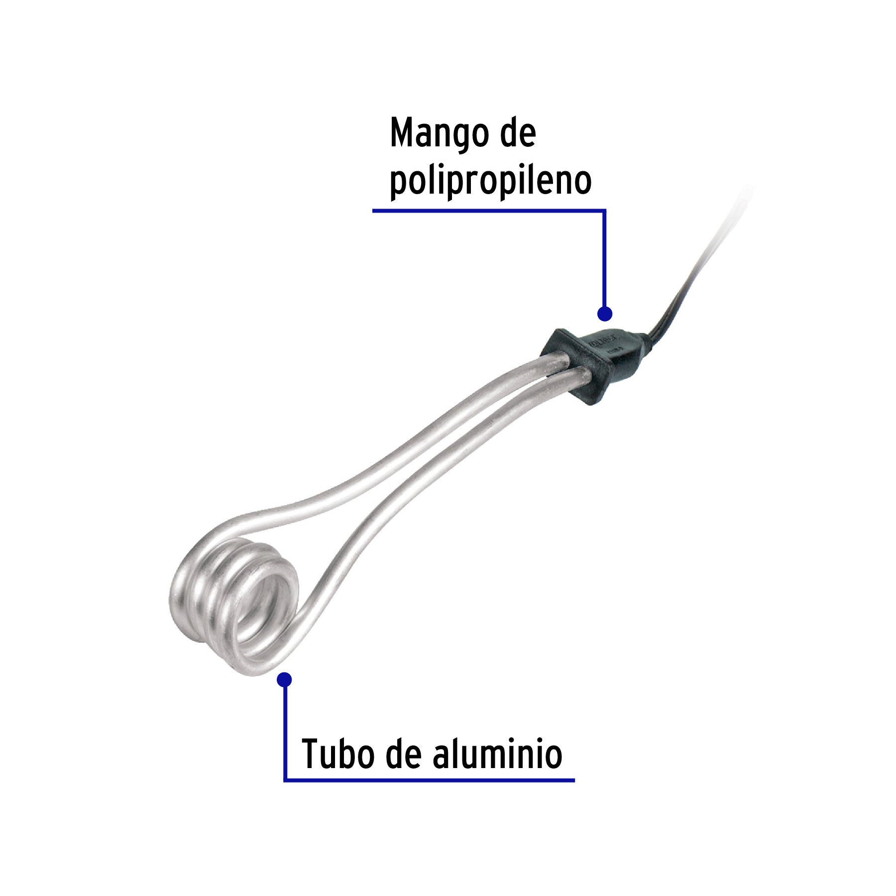 Calentador de inmersión para agua #5 (18 L), 900 W, VOLTECK