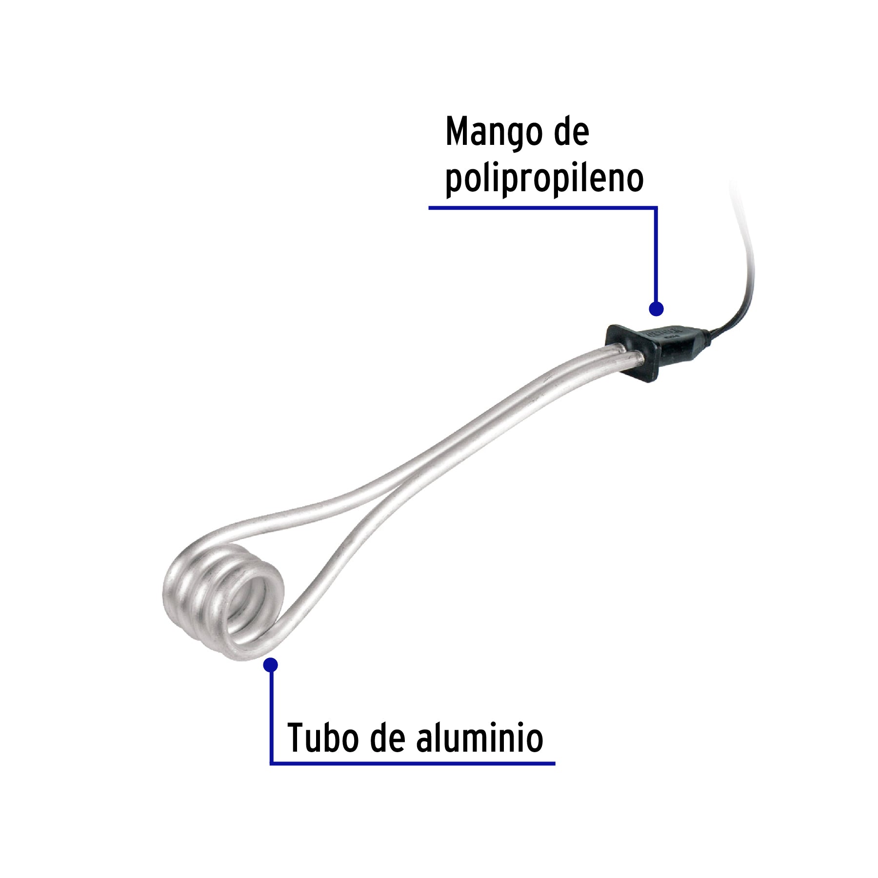 Calentador de inmersión para agua #6 (23 L), 1100 W, VOLTECK