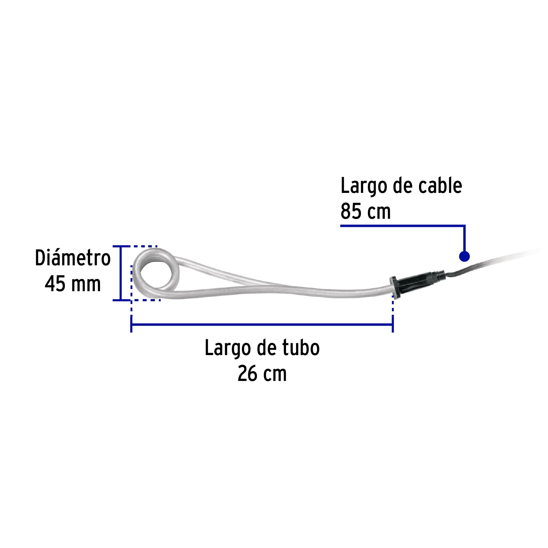 Calentador de inmersión para agua #6 (23 L), 1100 W, VOLTECK