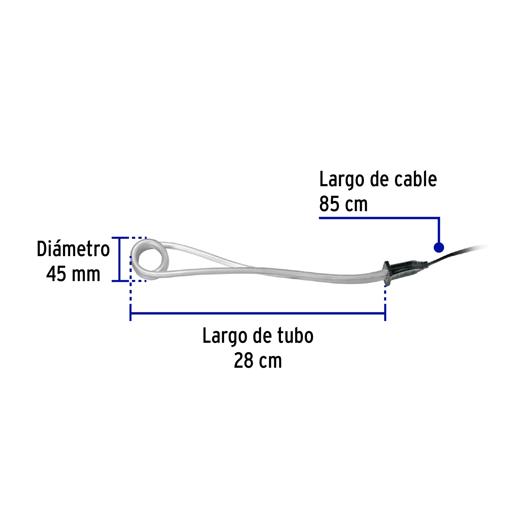 Calentador de inmersión para agua #8 (30 L), 1500 W, VOLTECK