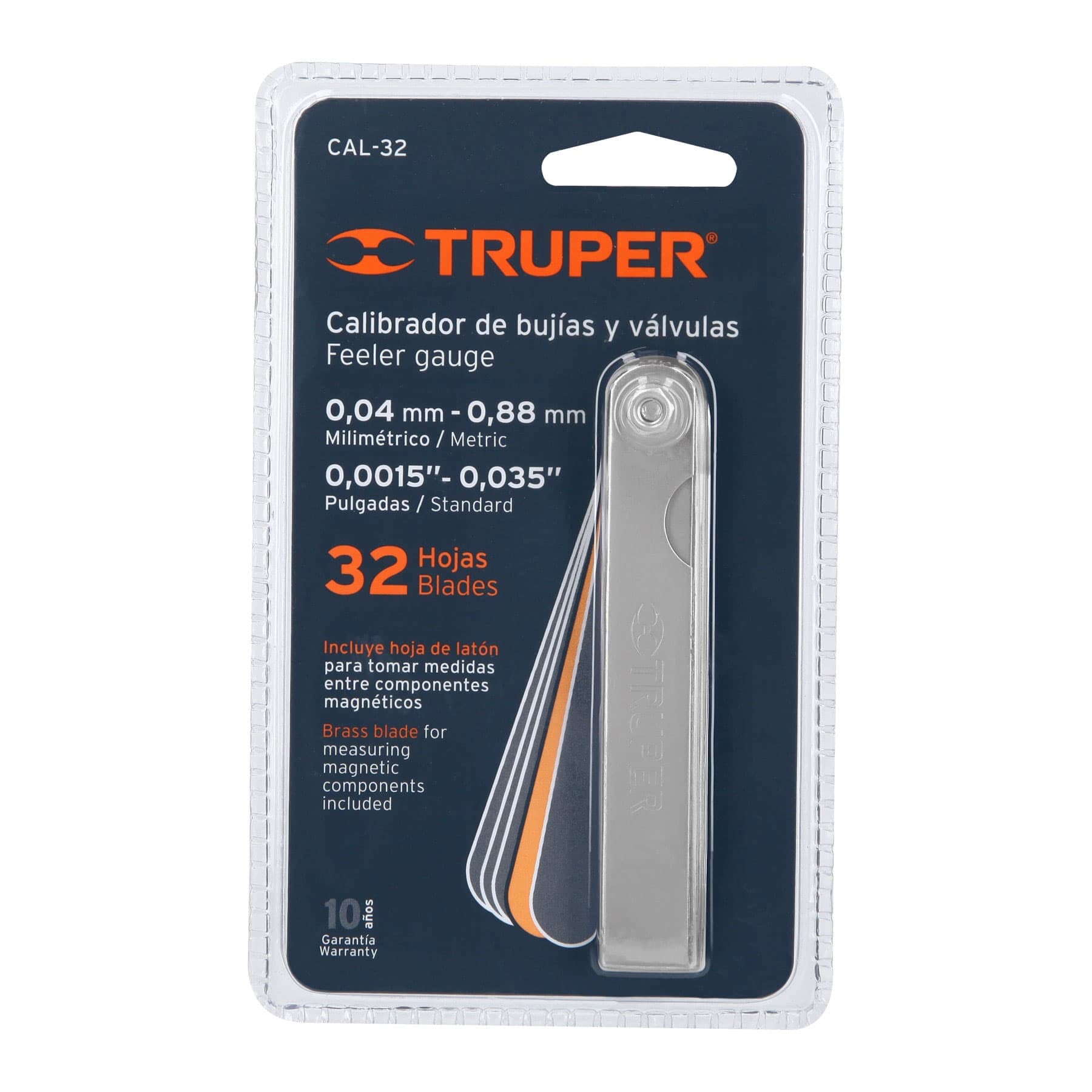 Calibrador de 32 hojas std / mm, TRUPER