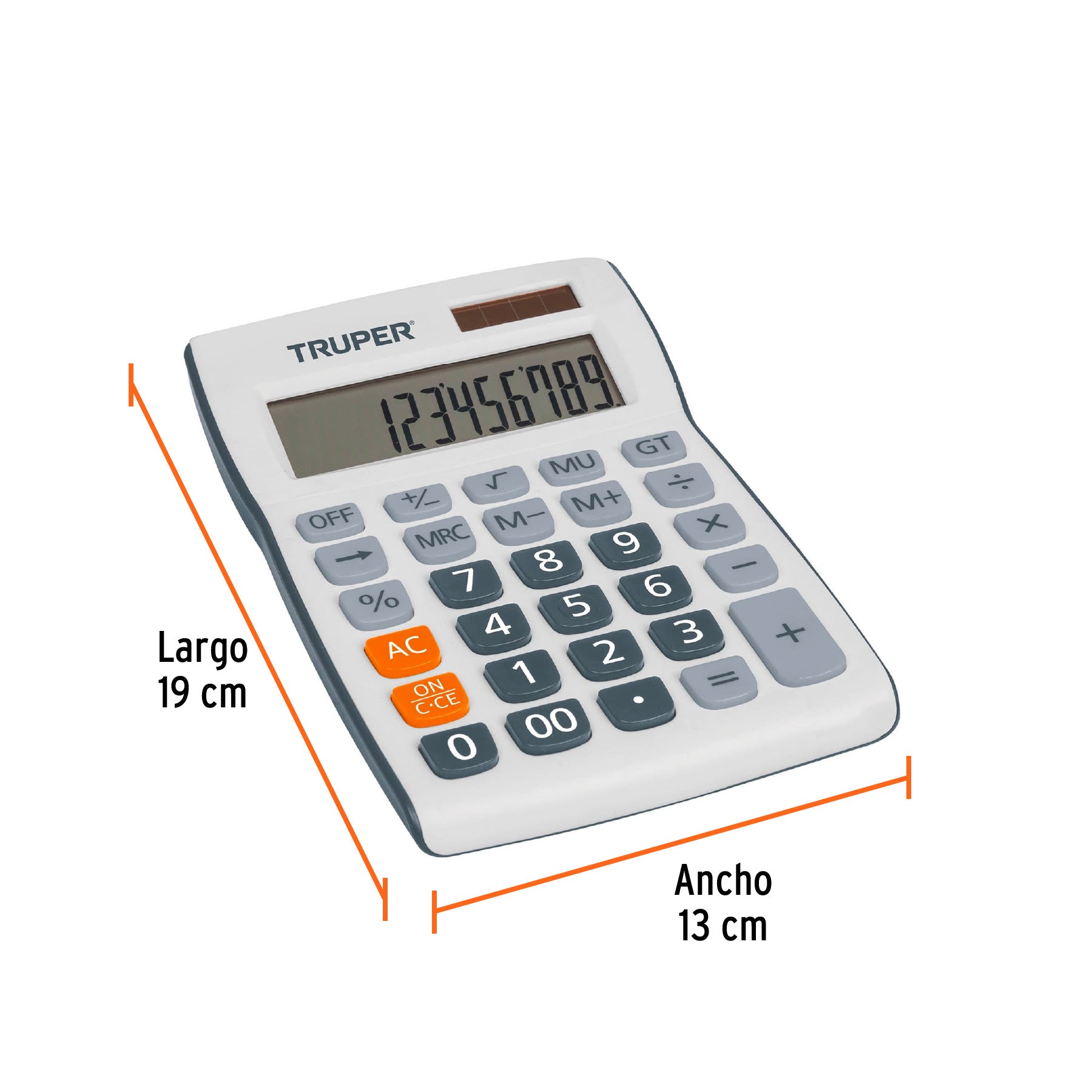 Calculadora de escritorio 19 cm, TRUPER