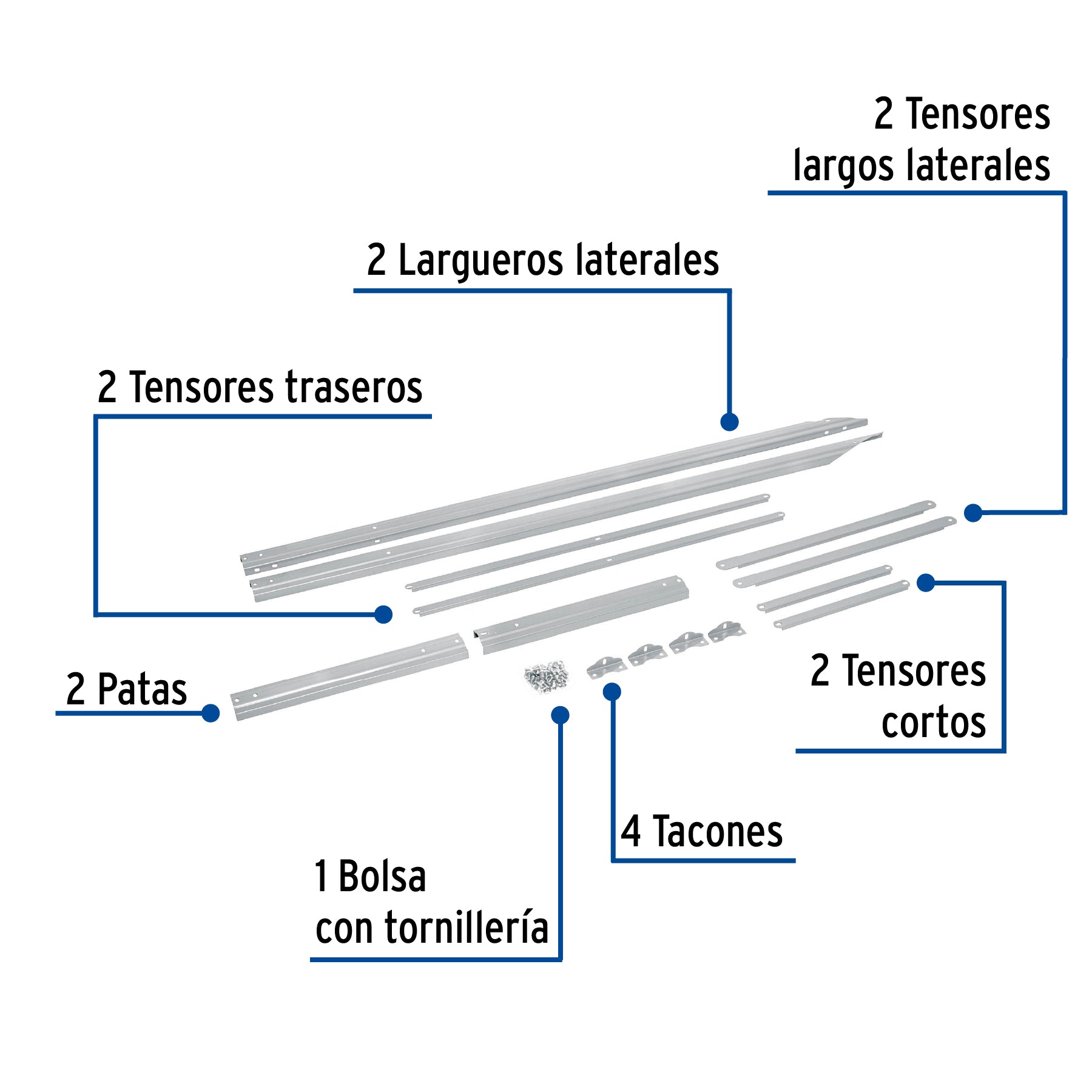 Base para termotanque p/calentador solar CALE-12HS, FOSET