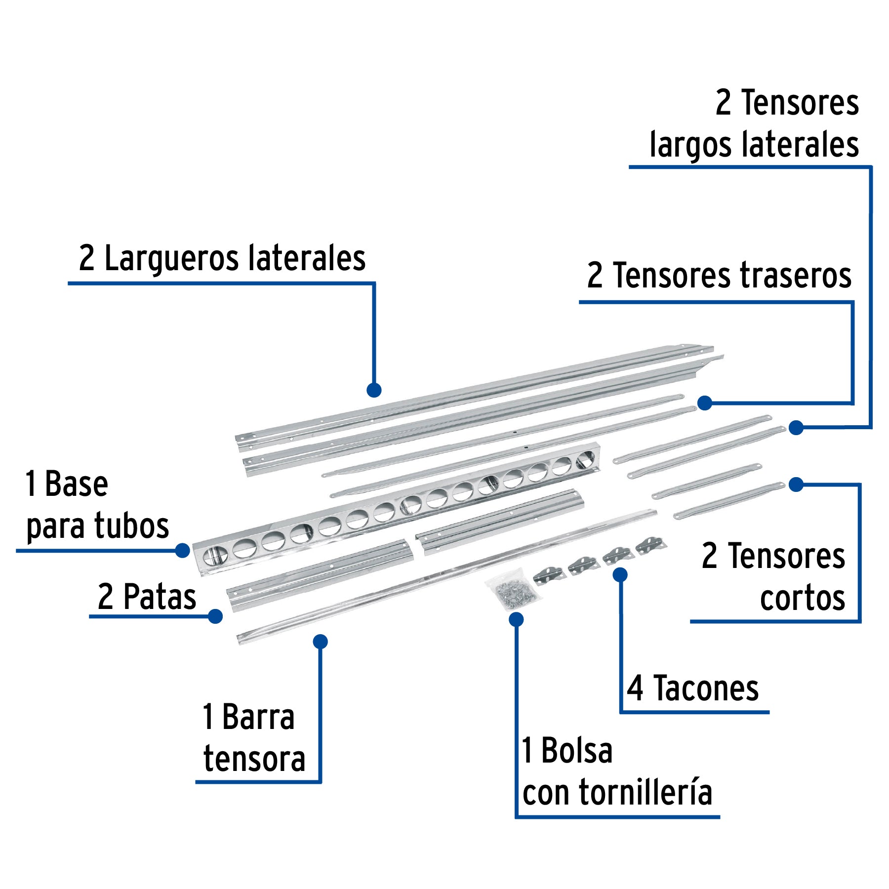 Base para termotanque p/calentador solar CALE-15S, FOSET