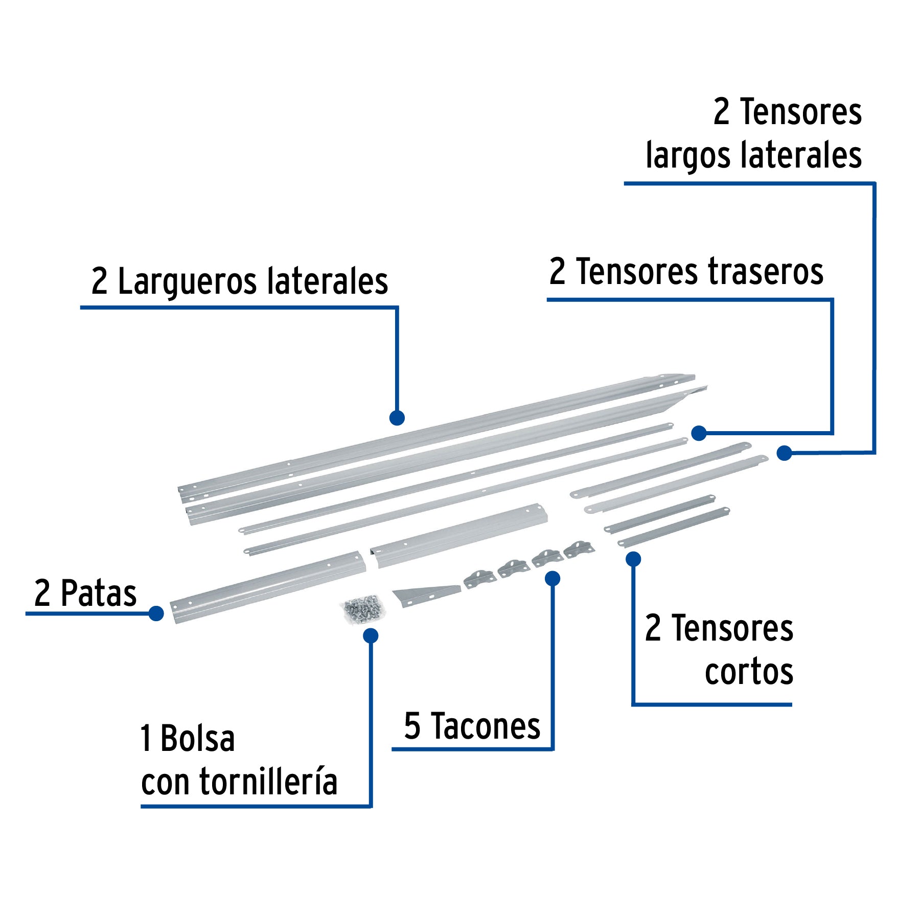 Base para termotanque p/calentador solar CALE-18HS, FOSET