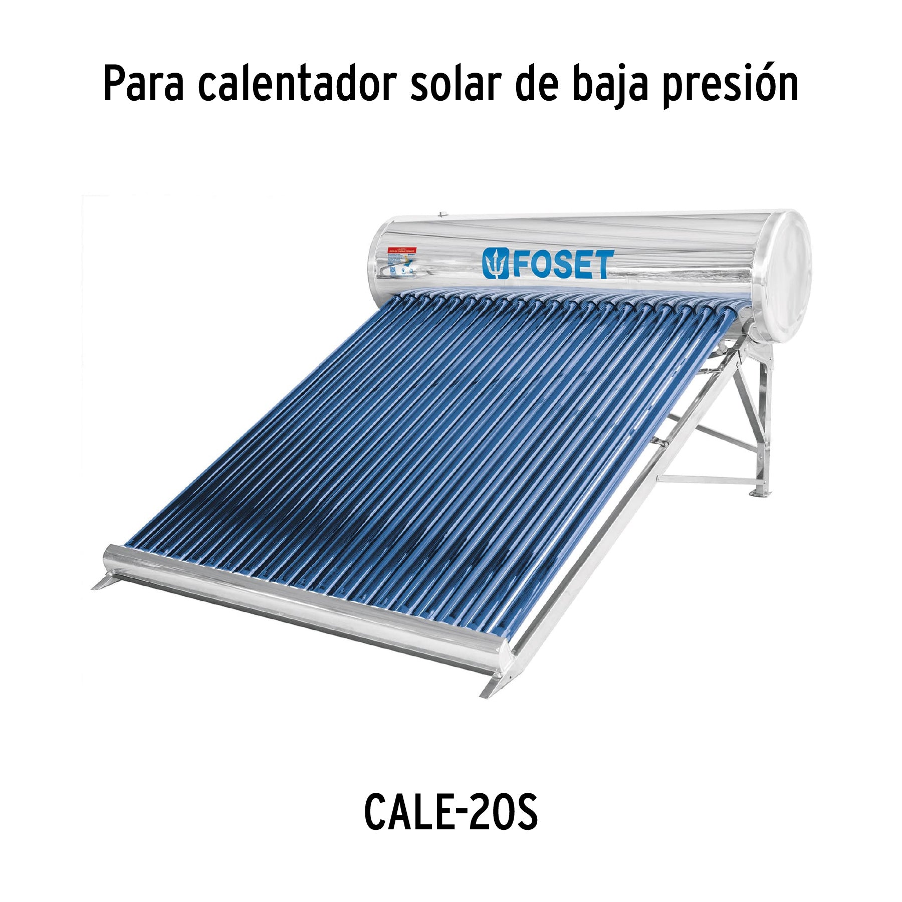 Caja c/10 tubos p/calentador solar CALE-20S, 2 de 2, FOSET