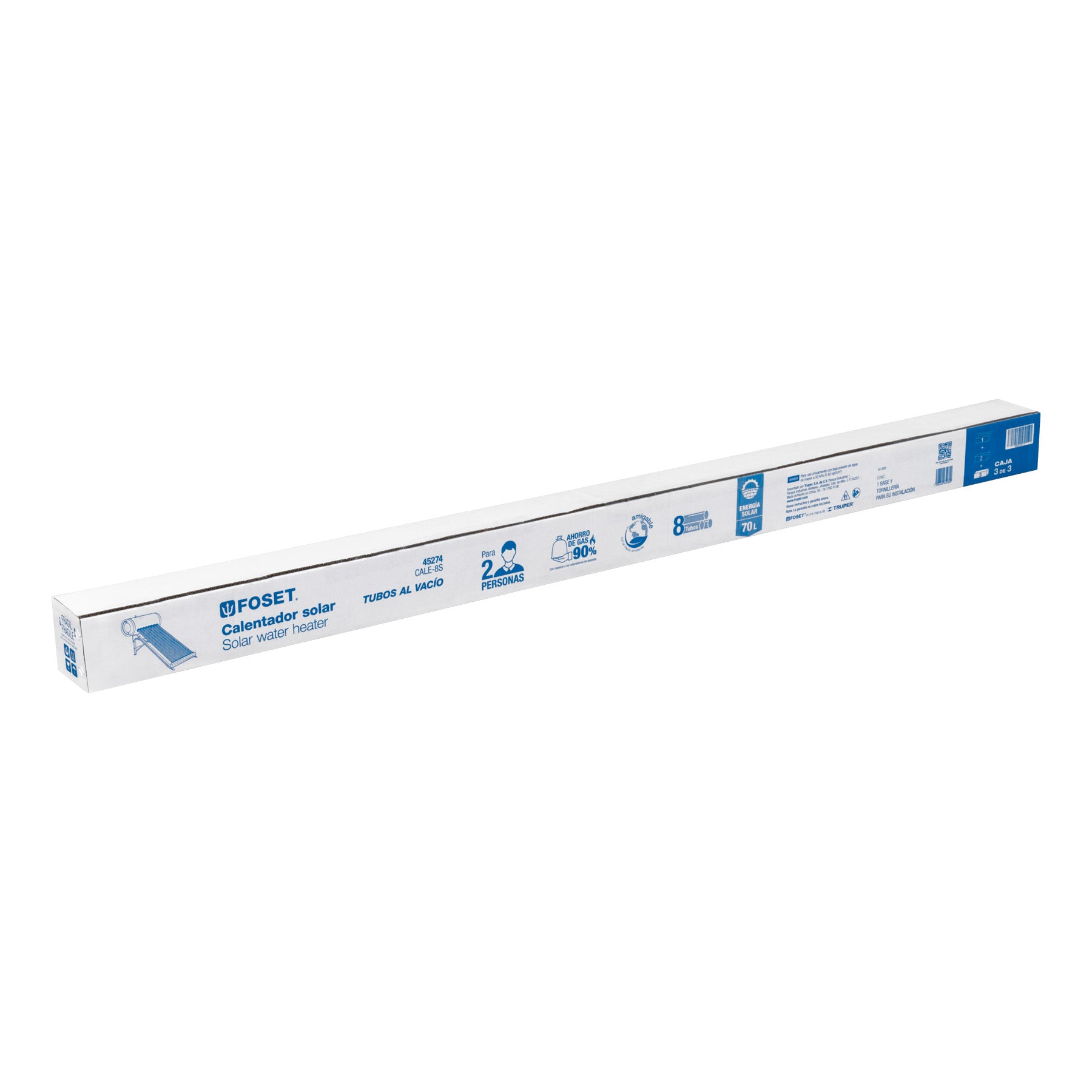 Base para termotanque p/calentador solar CALE-8S, FOSET