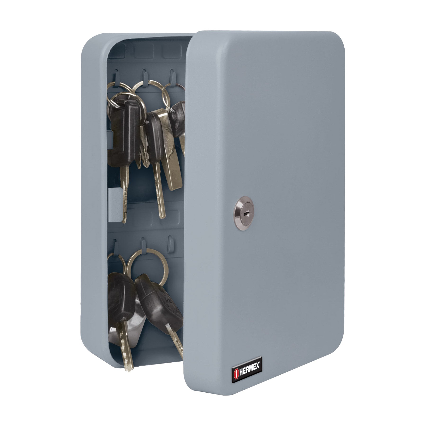 Caja con 36 ganchos para llaves, HERMEX