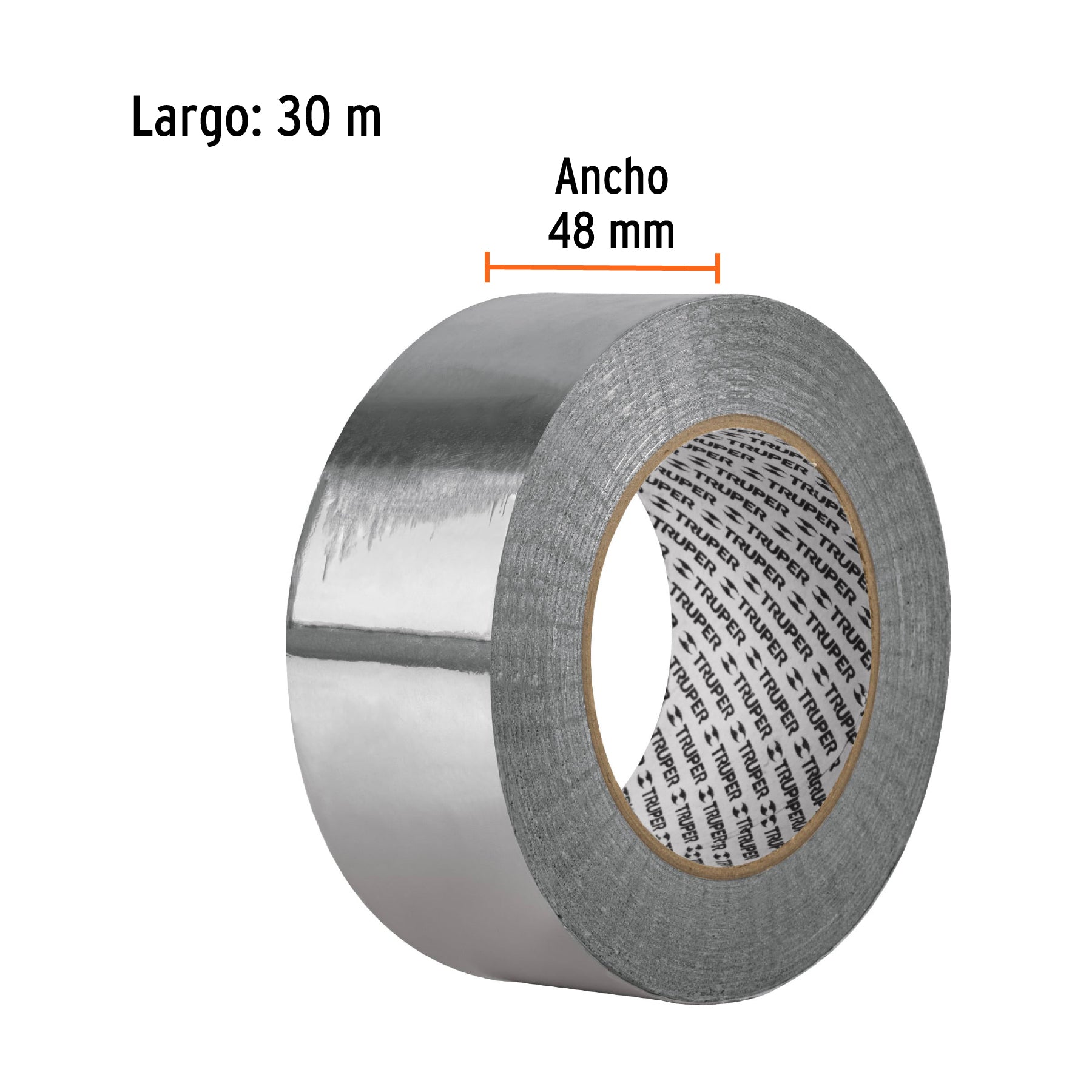 Cinta de aluminio de 48 mm x 30 m, TRUPER