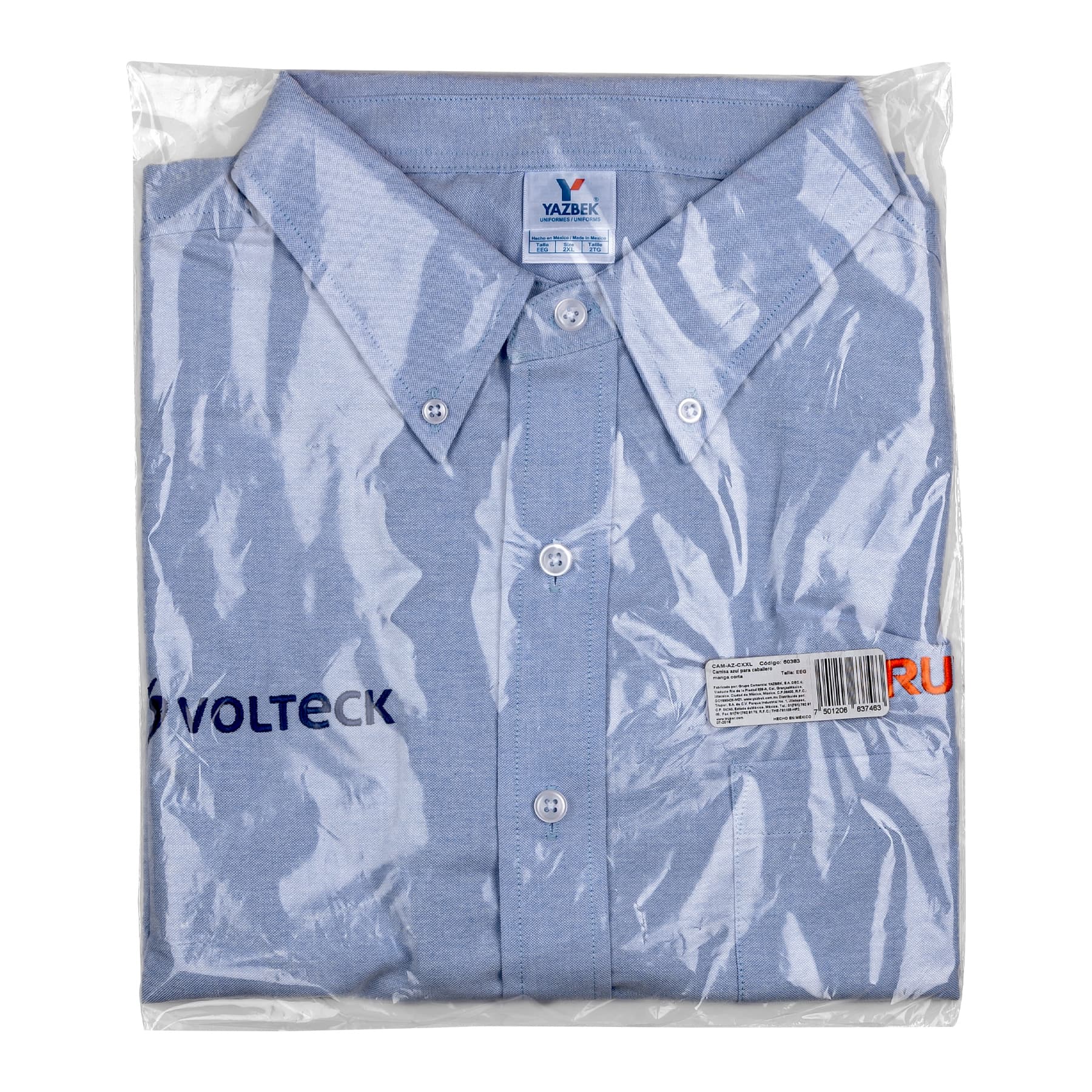 Camisa manga corta para hombre, azul, EEG, TRUPER