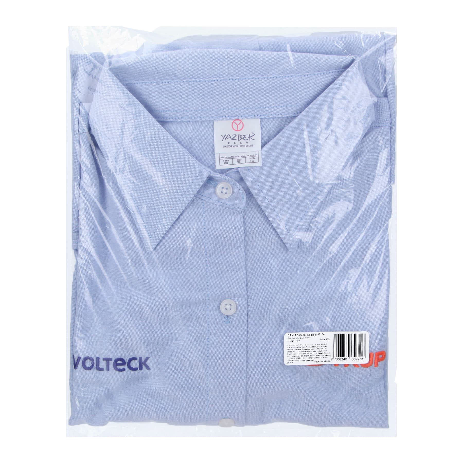 Camisa manga larga para mujer, azul, EG, TRUPER