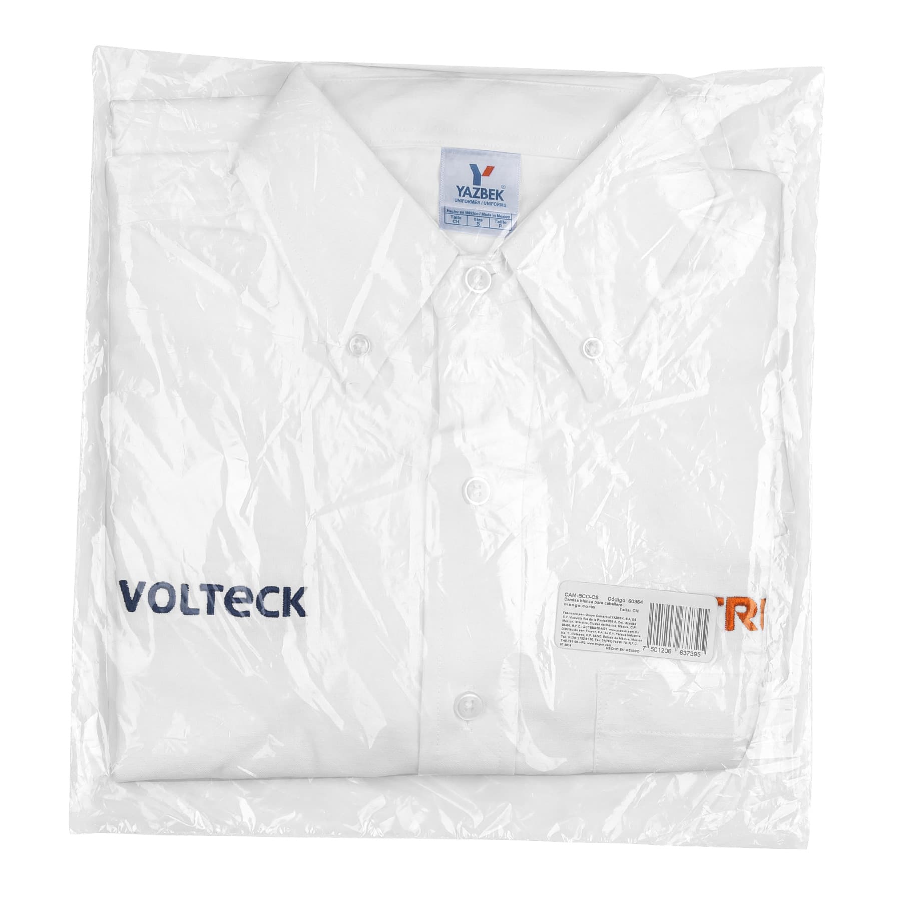 Camisa manga corta para hombre, blanca, CH, TRUPER