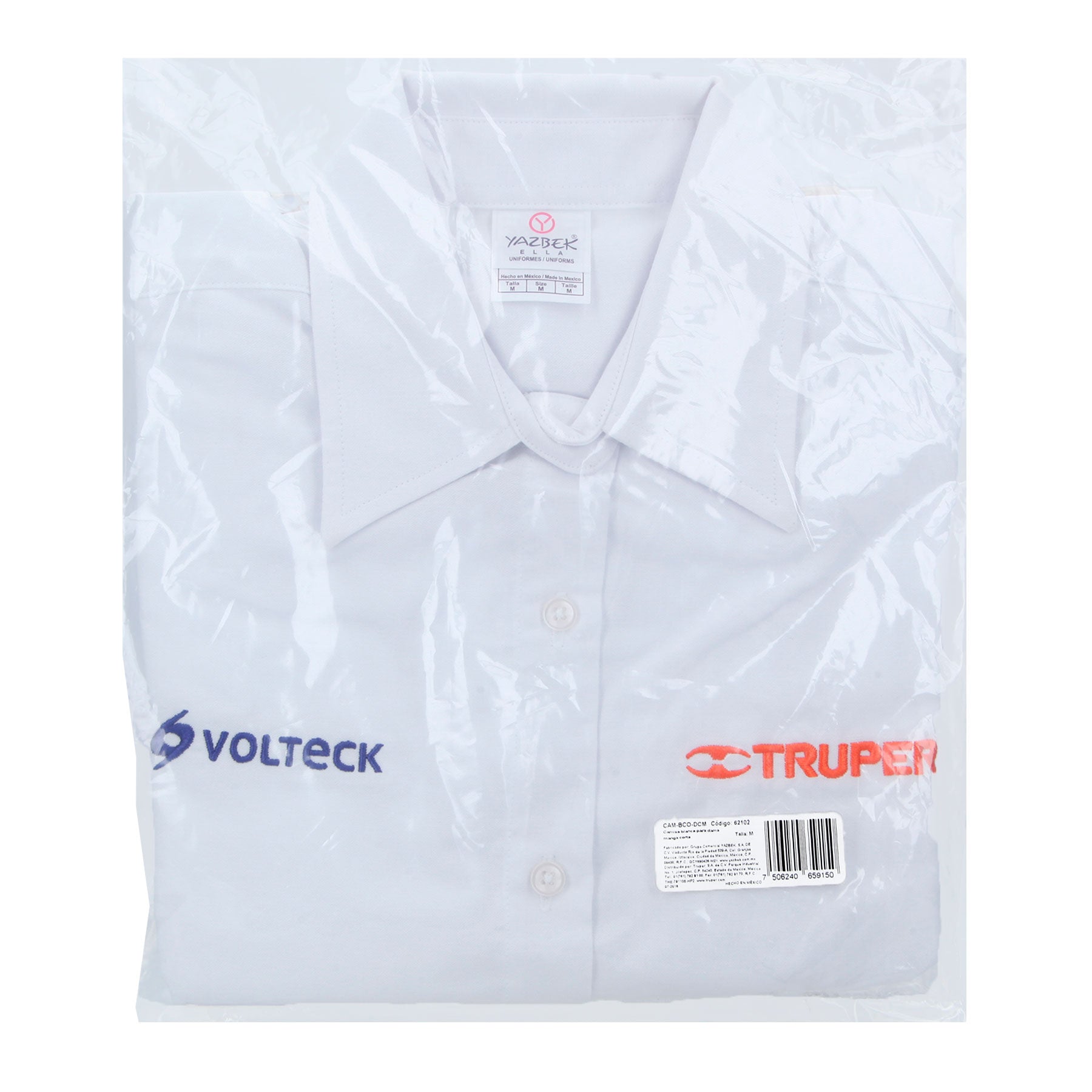 Camisa manga corta para mujer, blanca, M, TRUPER
