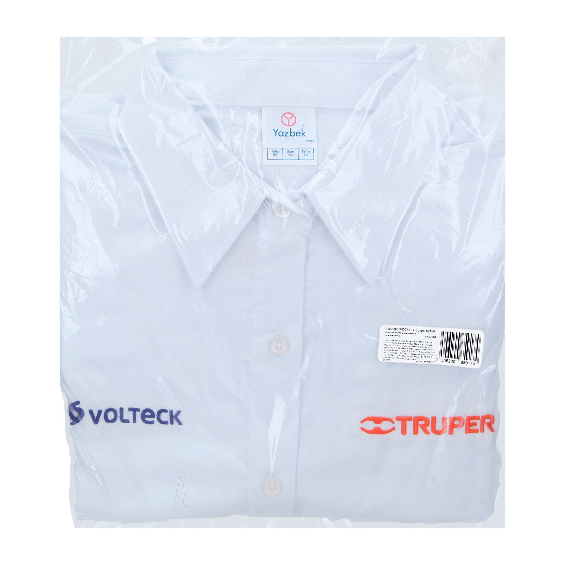 Camisa manga corta para mujer, blanca, EG, TRUPER