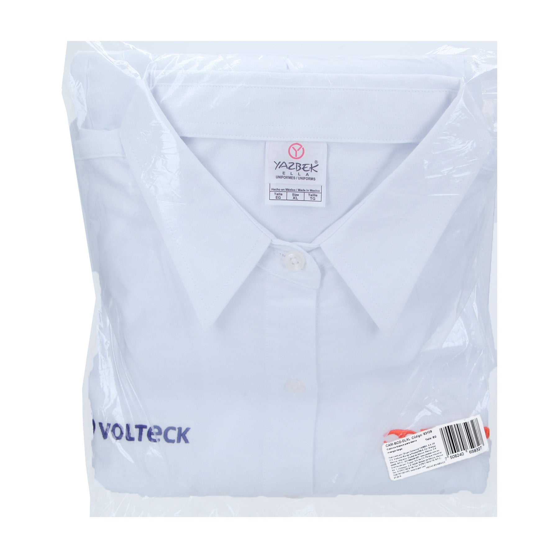 Camisa manga larga para mujer, blanca, EG, TRUPER
