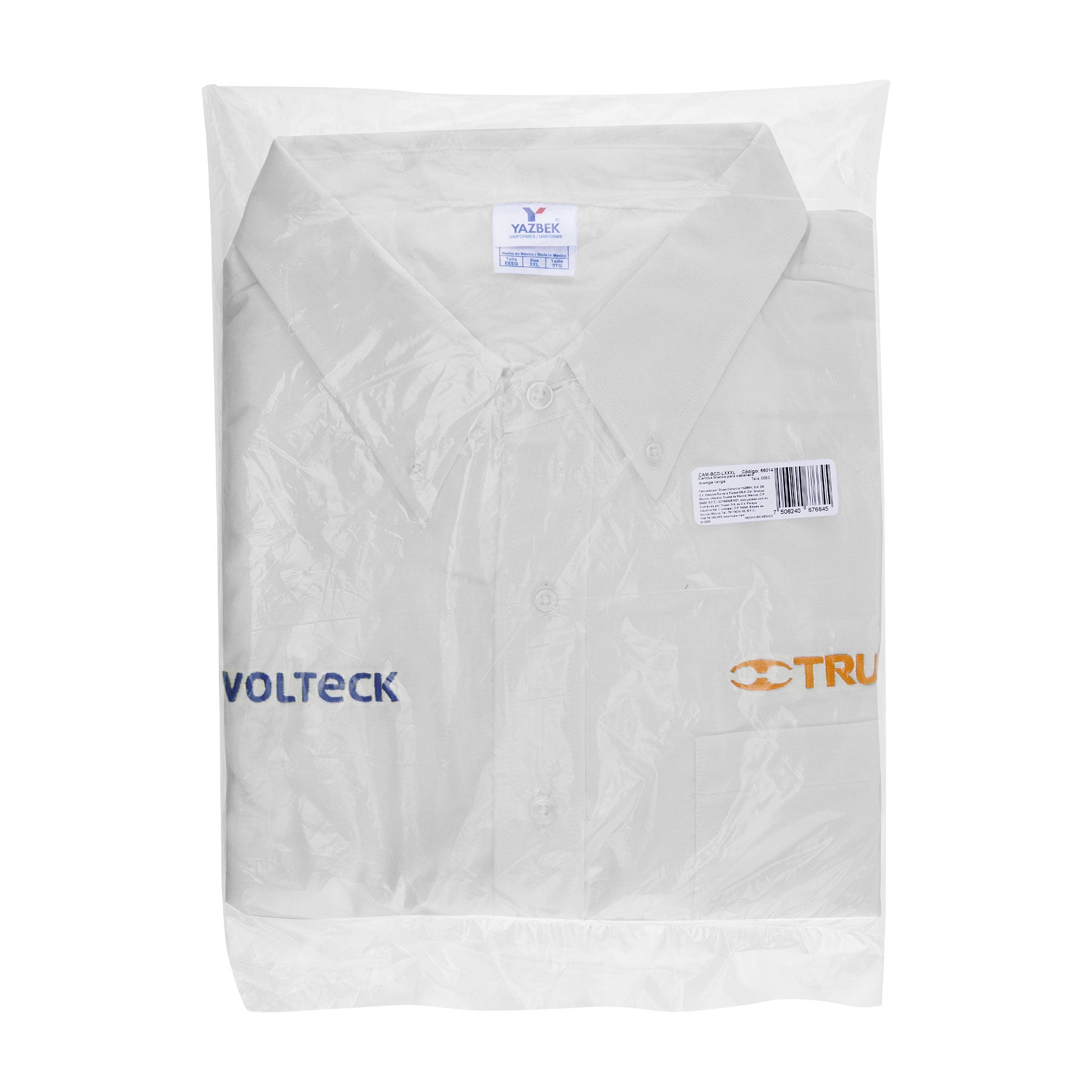 Camisa manga larga para hombre, blanca, EEEG, TRUPER